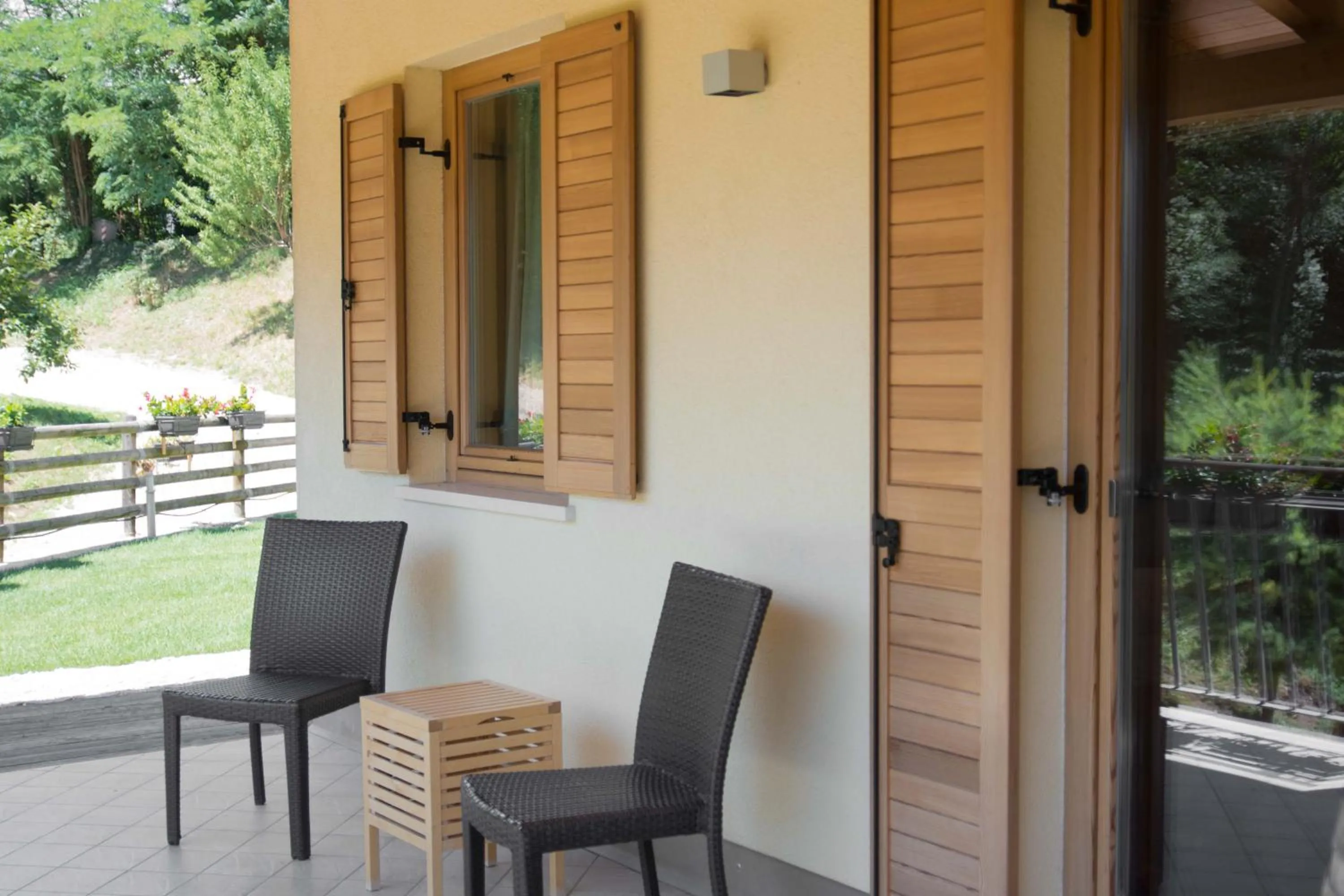 Balcony/Terrace in Agritur Casteller