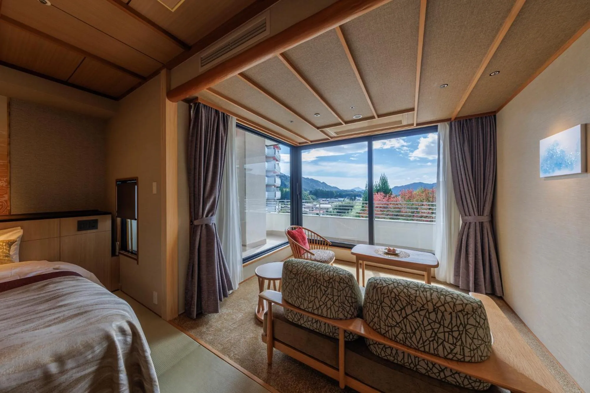 Bed in Kinugawa Grand Hotel Yumenotoki