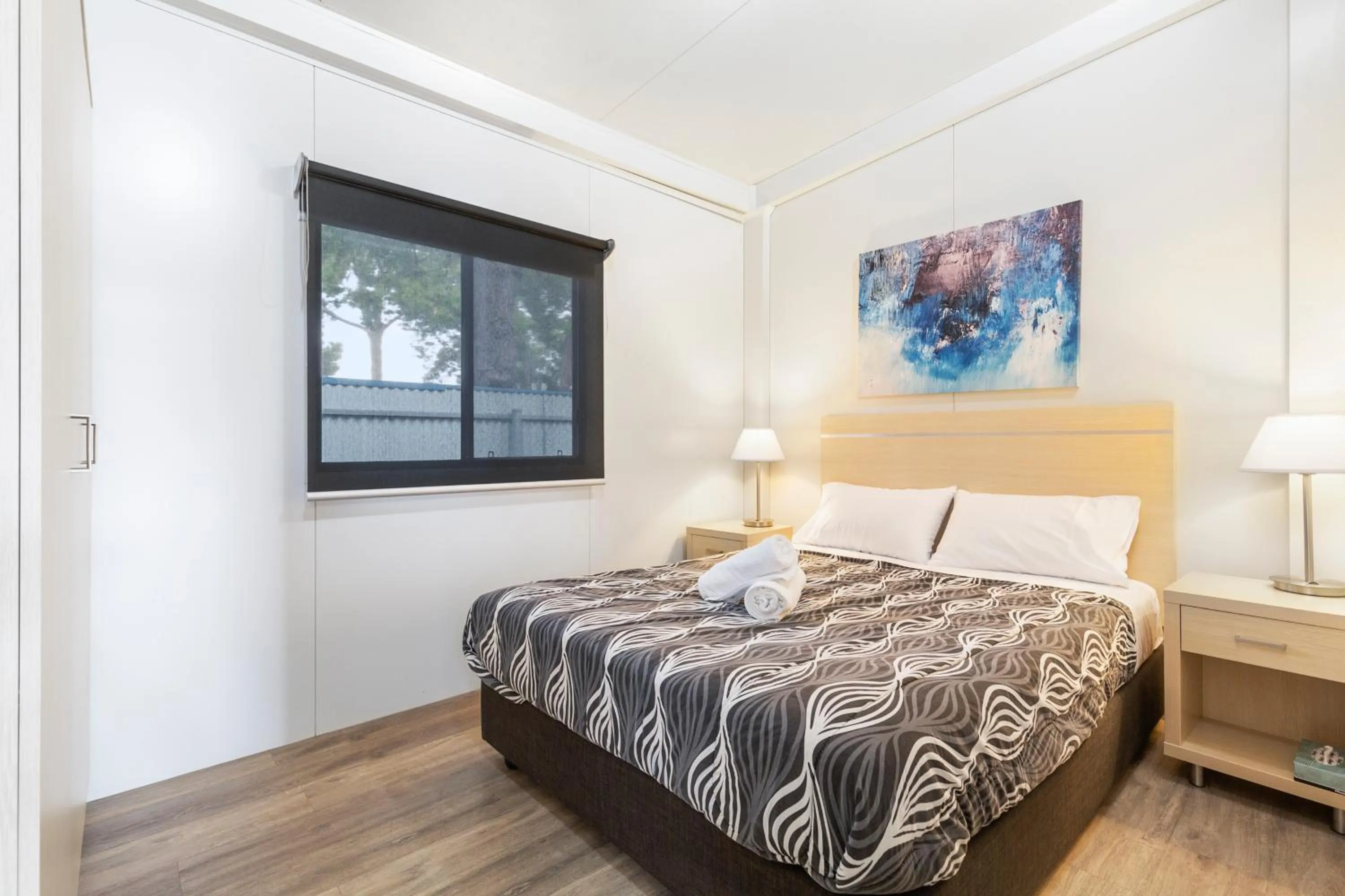 Bed in Gawler Caravan Park