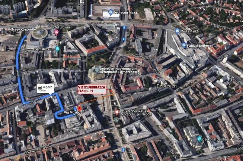 Street view in Visit Debrecen Apartman