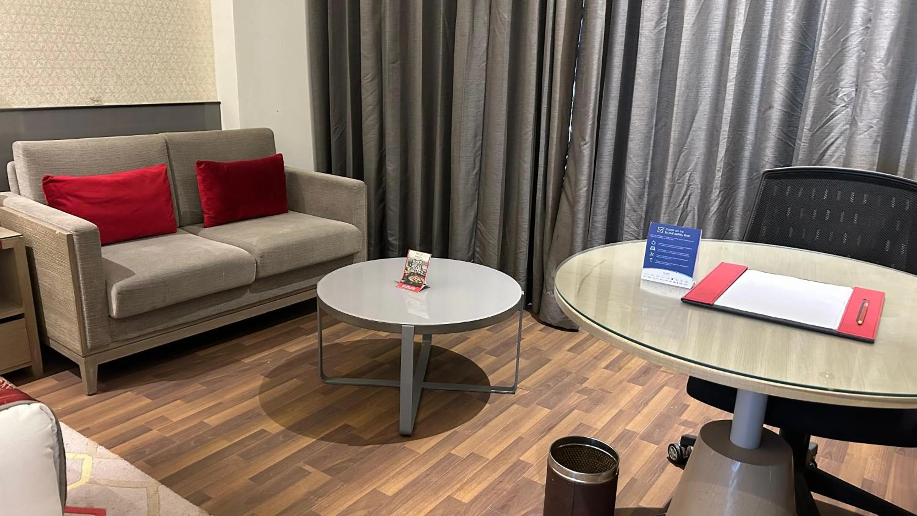 Seating area in Ramada Plaza by Wyndham Lucknow