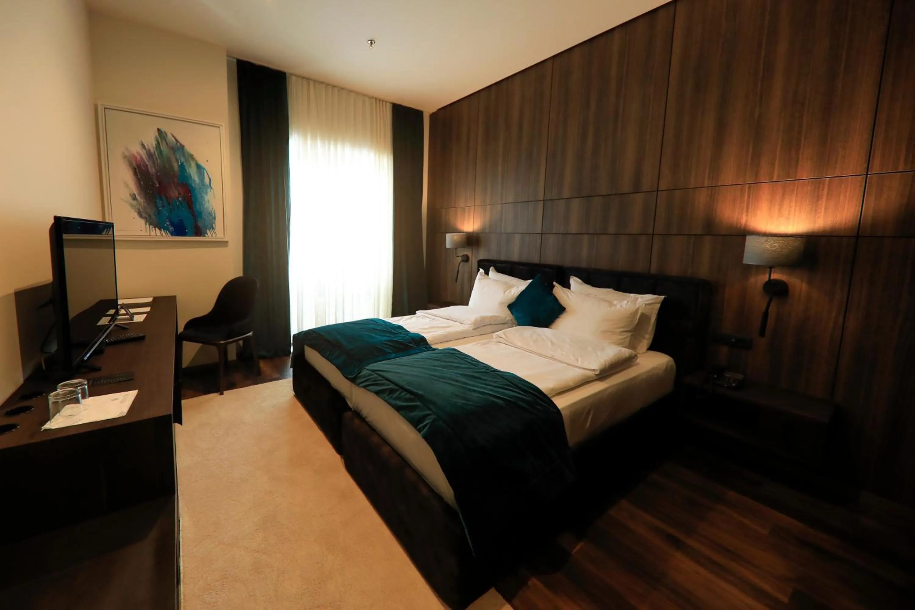 Bed in Premium Park Hotel