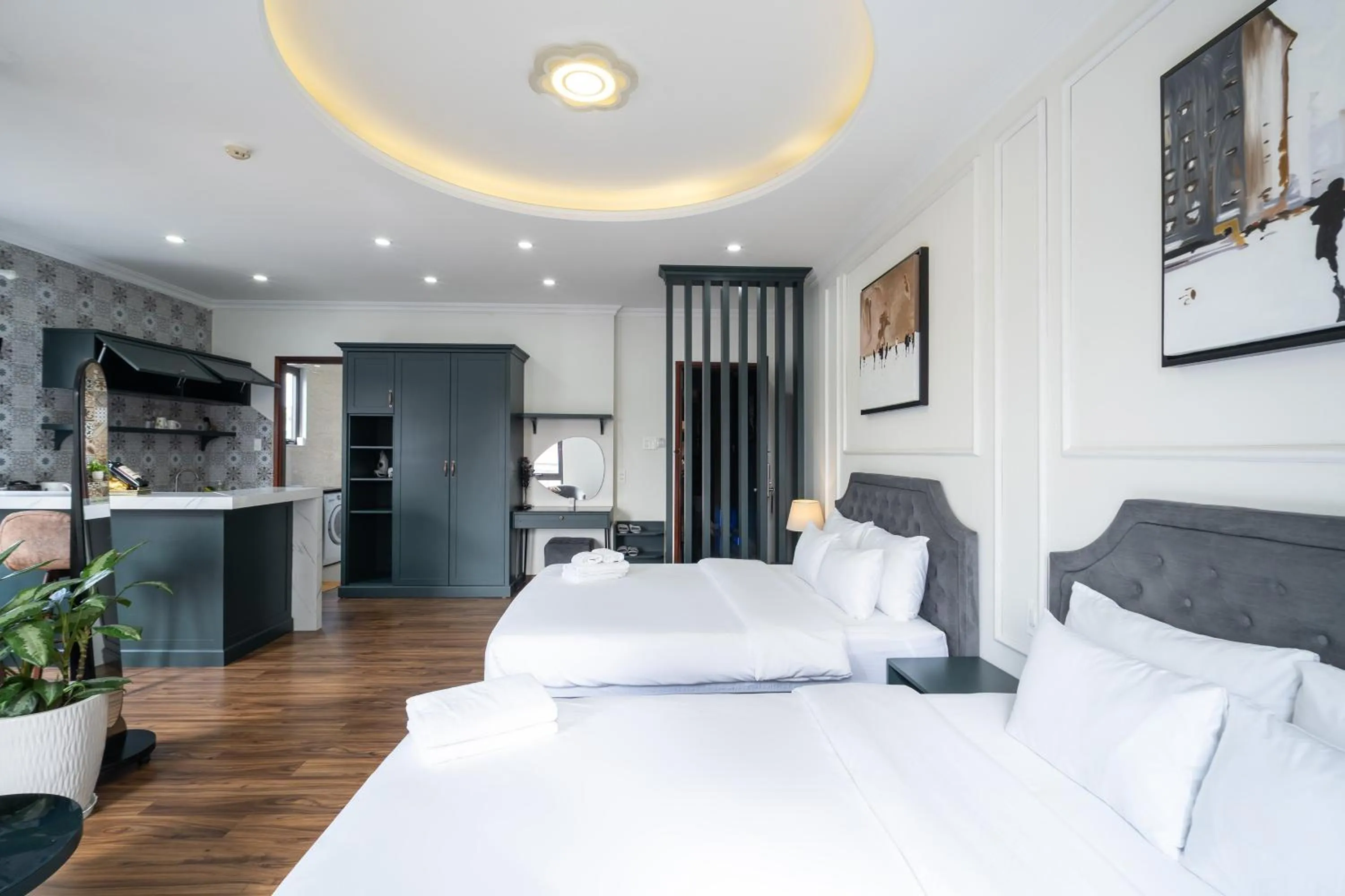 Bed in N Queen Apartment Hotel