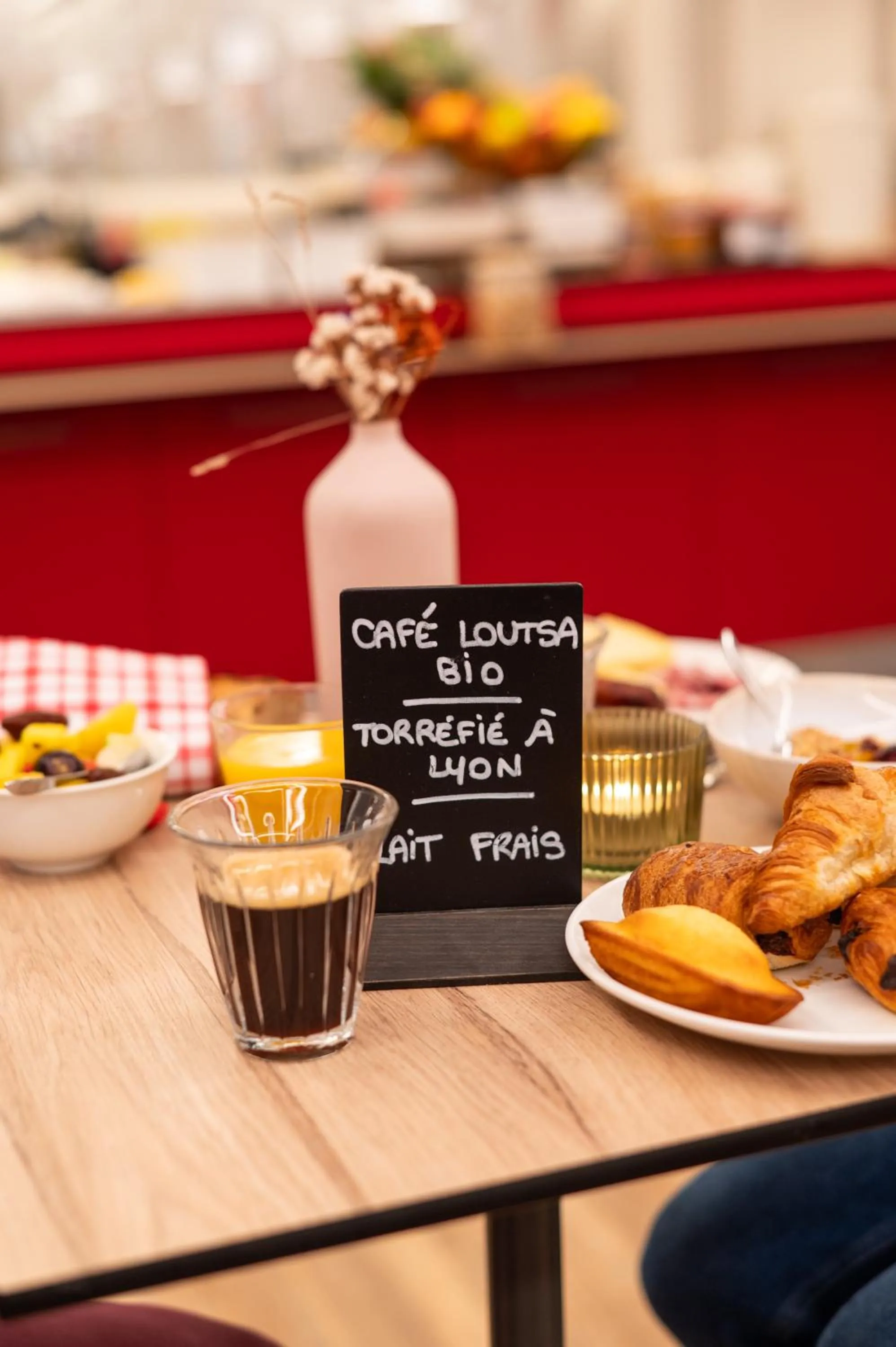 Continental breakfast in ibis Lyon Centre Perrache