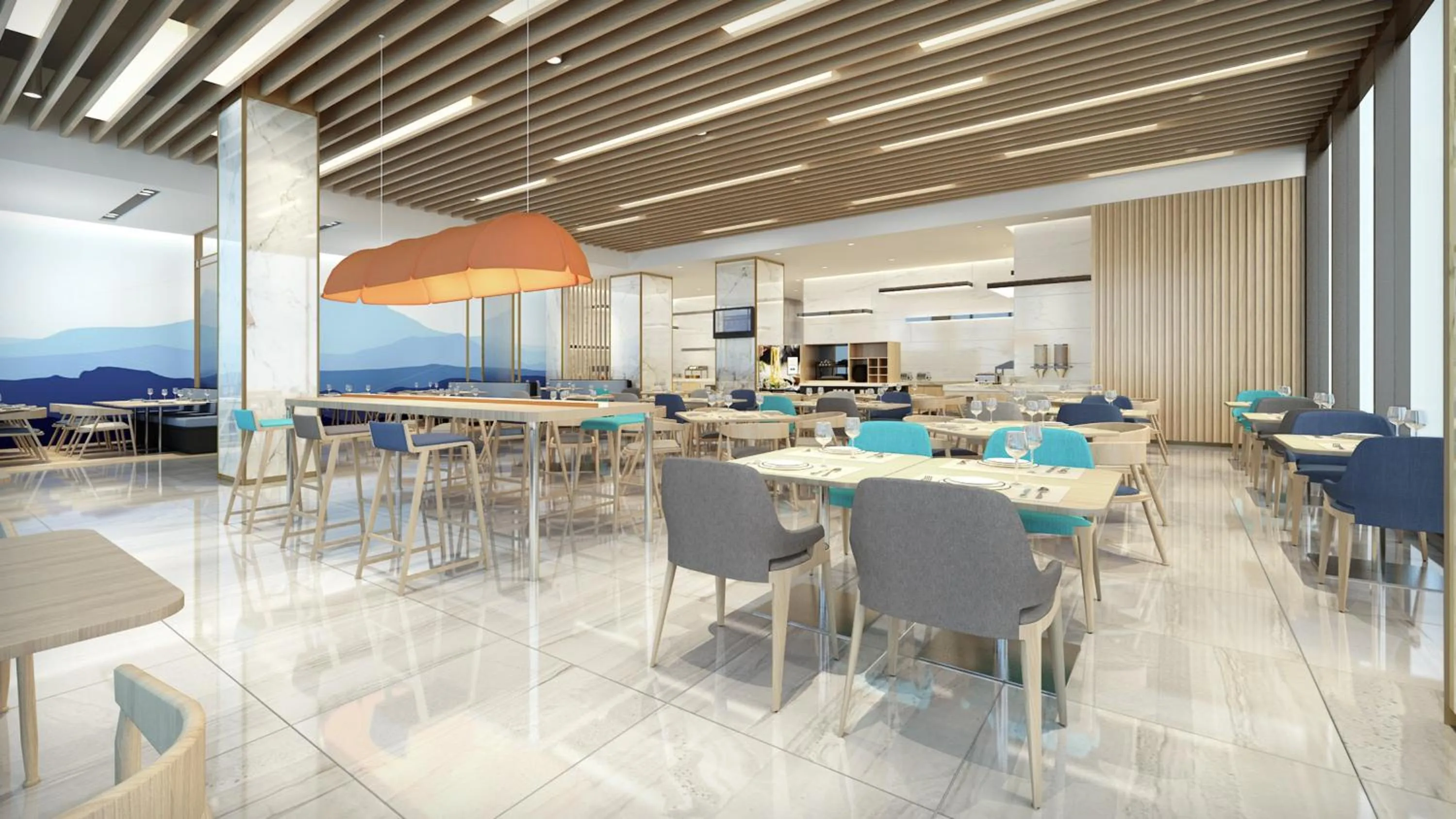 Restaurant/places to eat in Holiday Inn Express Hangzhou Binjiang Aoti by IHG