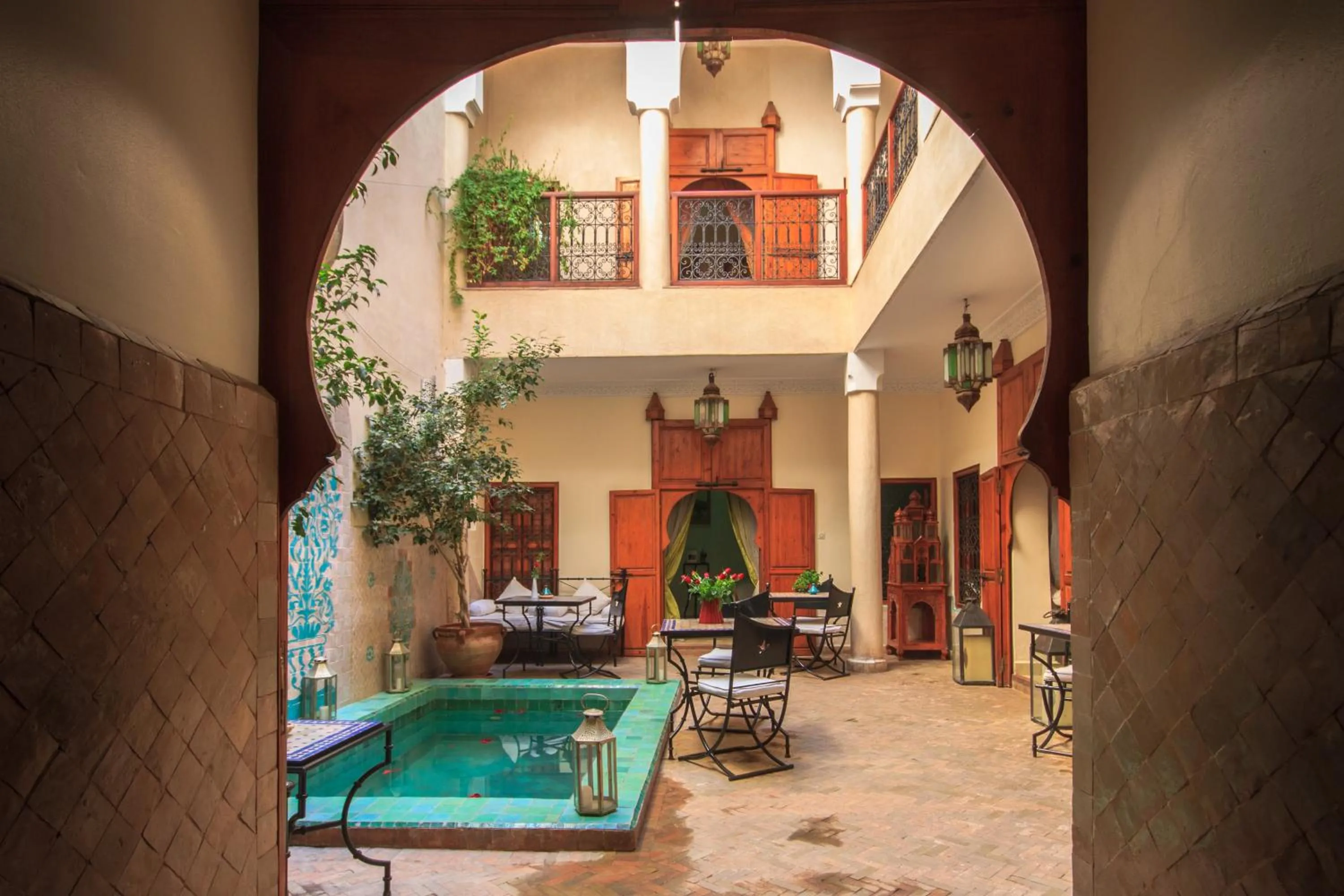 Patio in Riad Couleurs du Sud