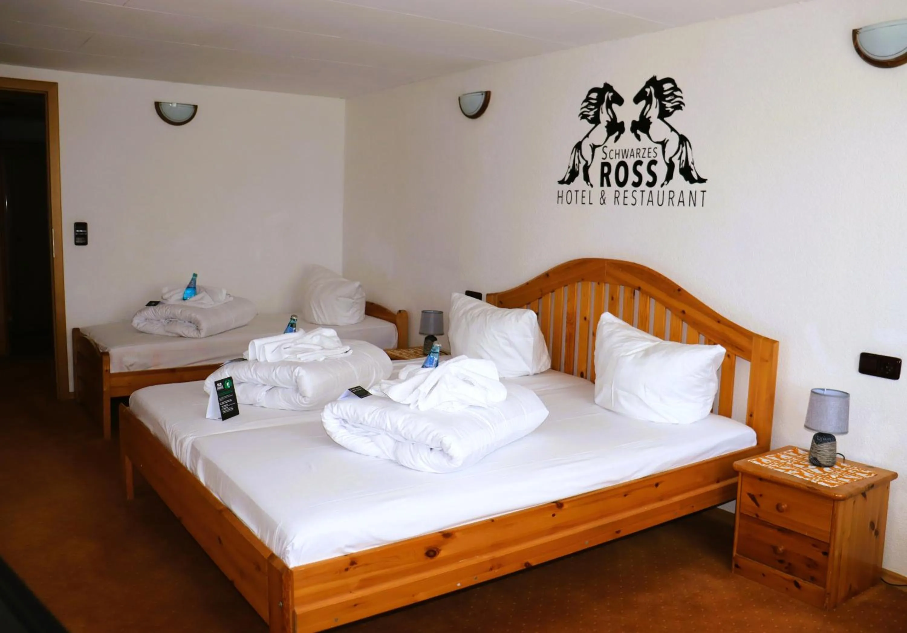 Photo of the whole room, Bed in Schwarzes Ross Hotel & Restaurant Oberwiesenthal