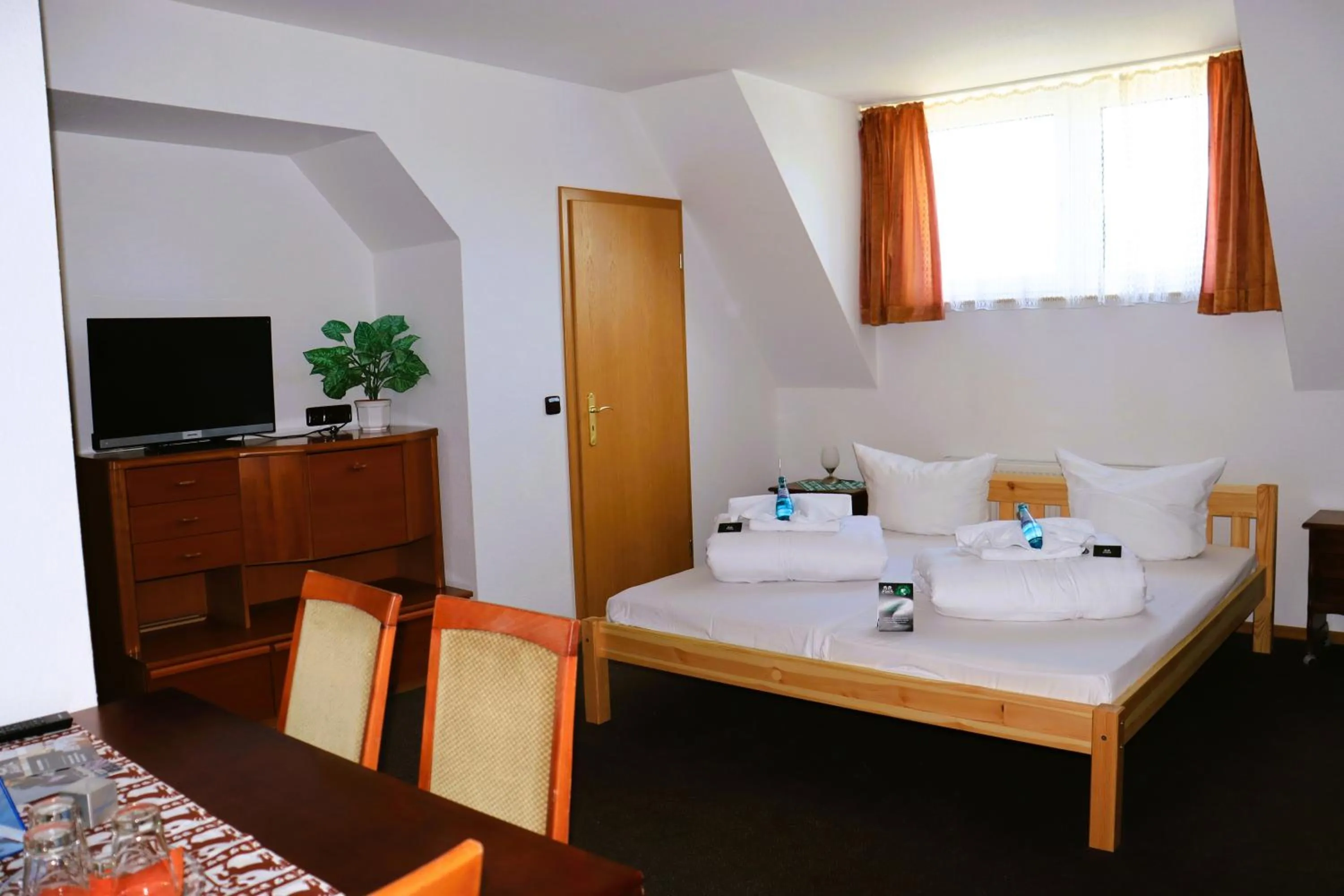 Photo of the whole room, Bed in Schwarzes Ross Hotel & Restaurant Oberwiesenthal