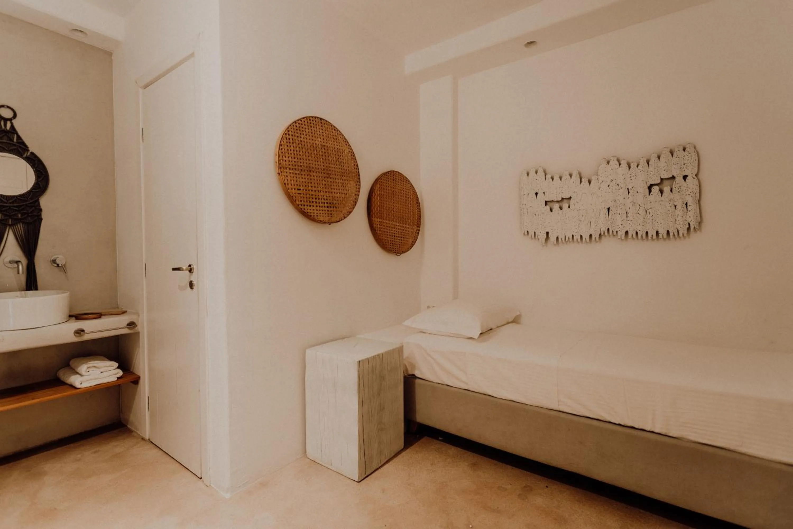 Bathroom, Bed in Mythic Paros , Adults Only