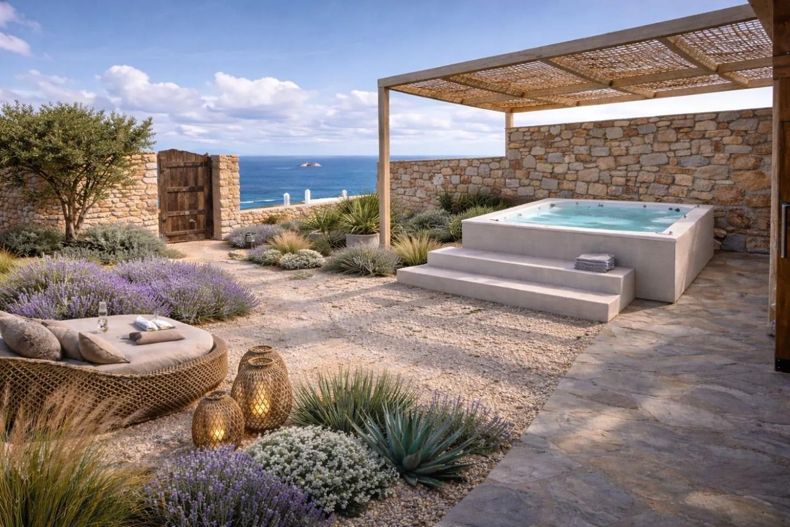 Hot Tub in Mythic Paros , Adults Only