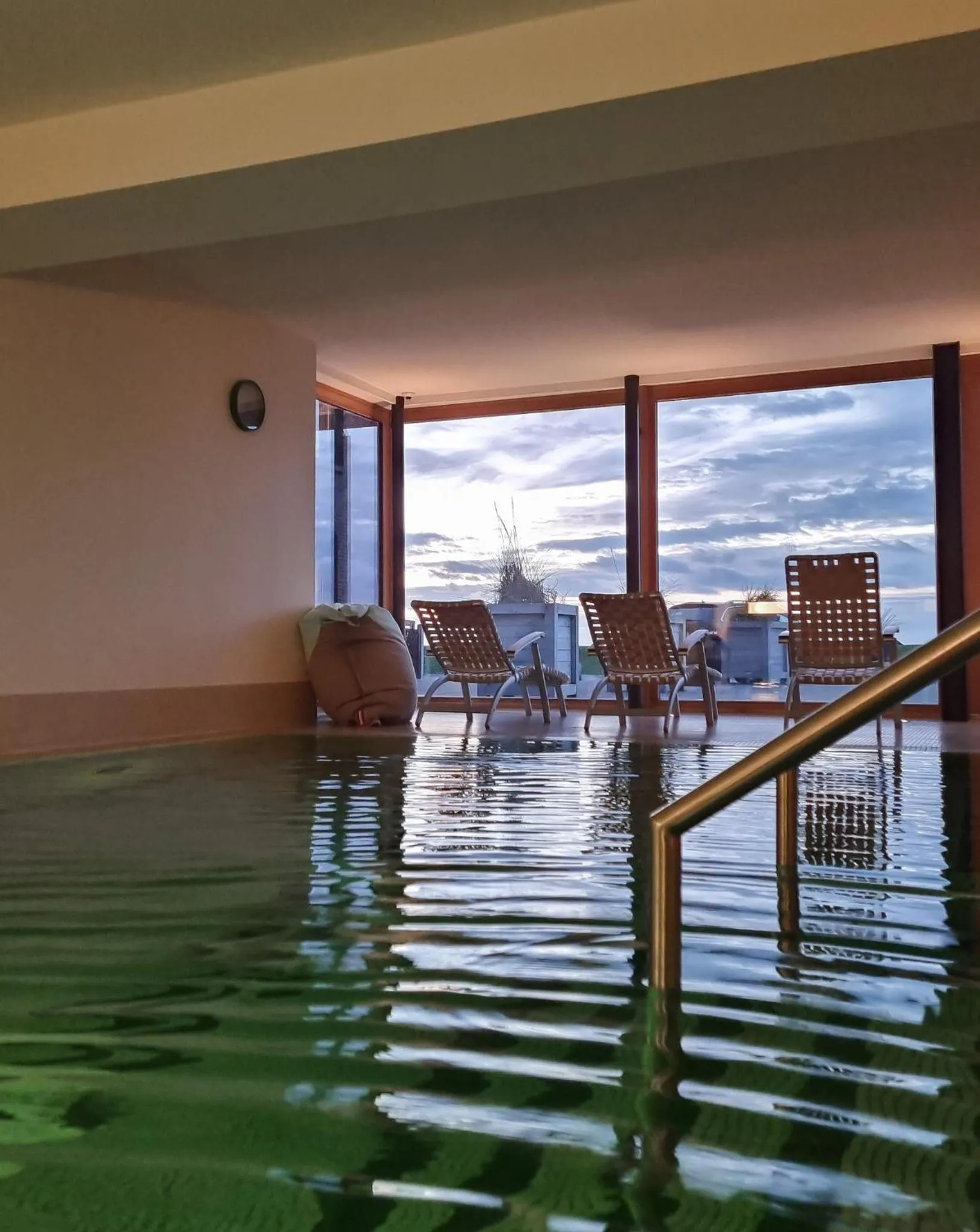 Pool view in Hotel Haus am Meer
