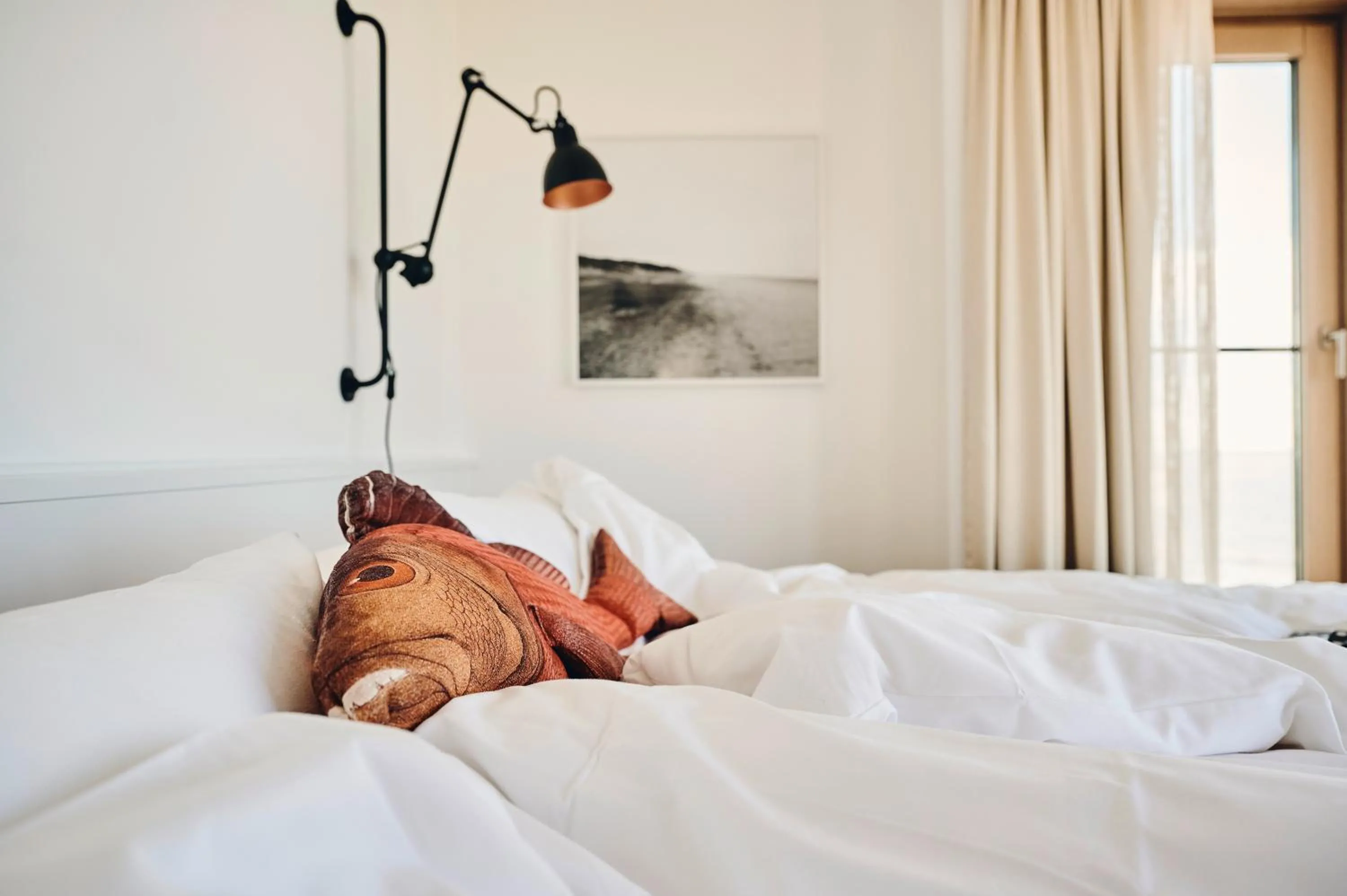 Bed in Hotel Haus am Meer