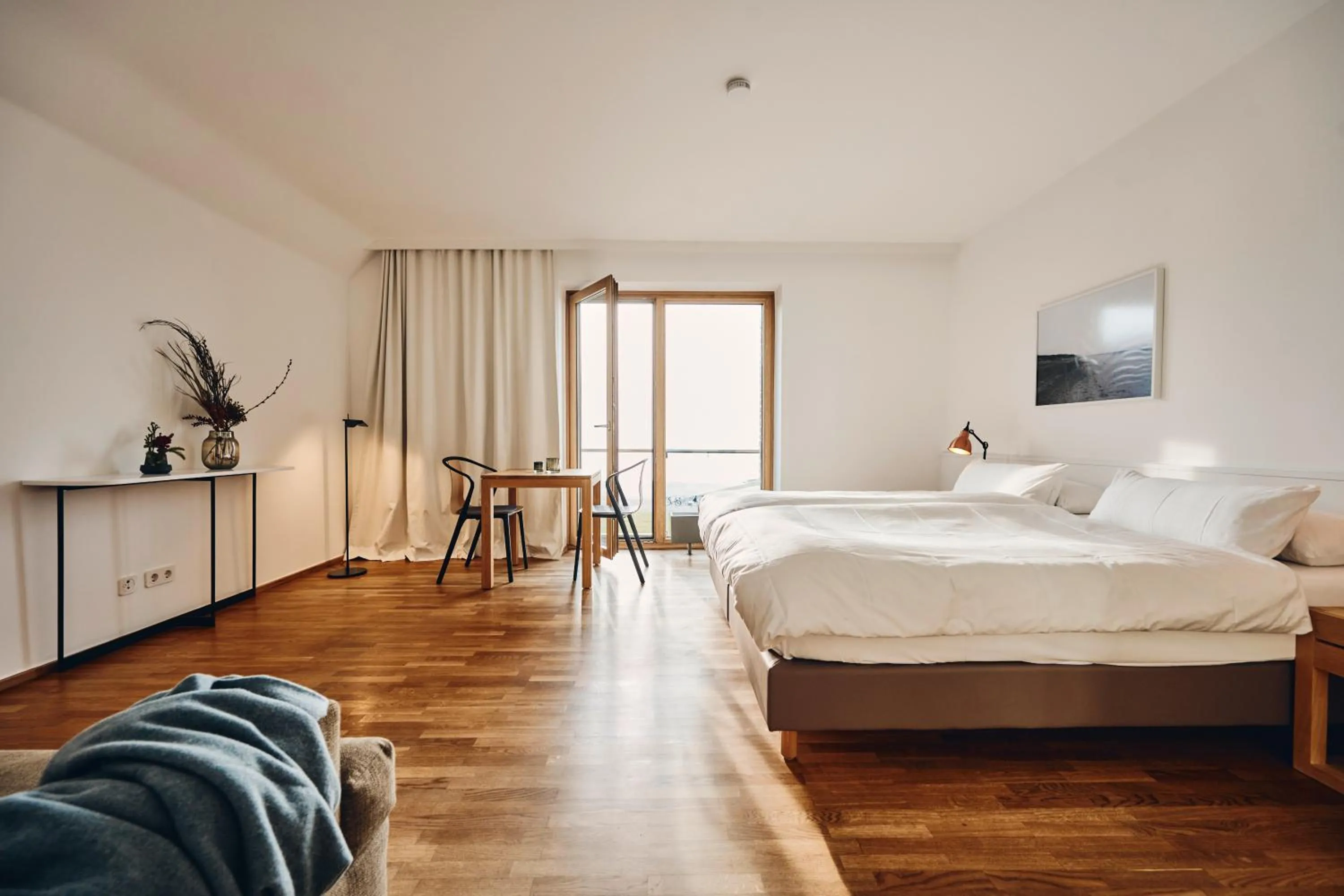 Photo of the whole room, Bed in Hotel Haus am Meer