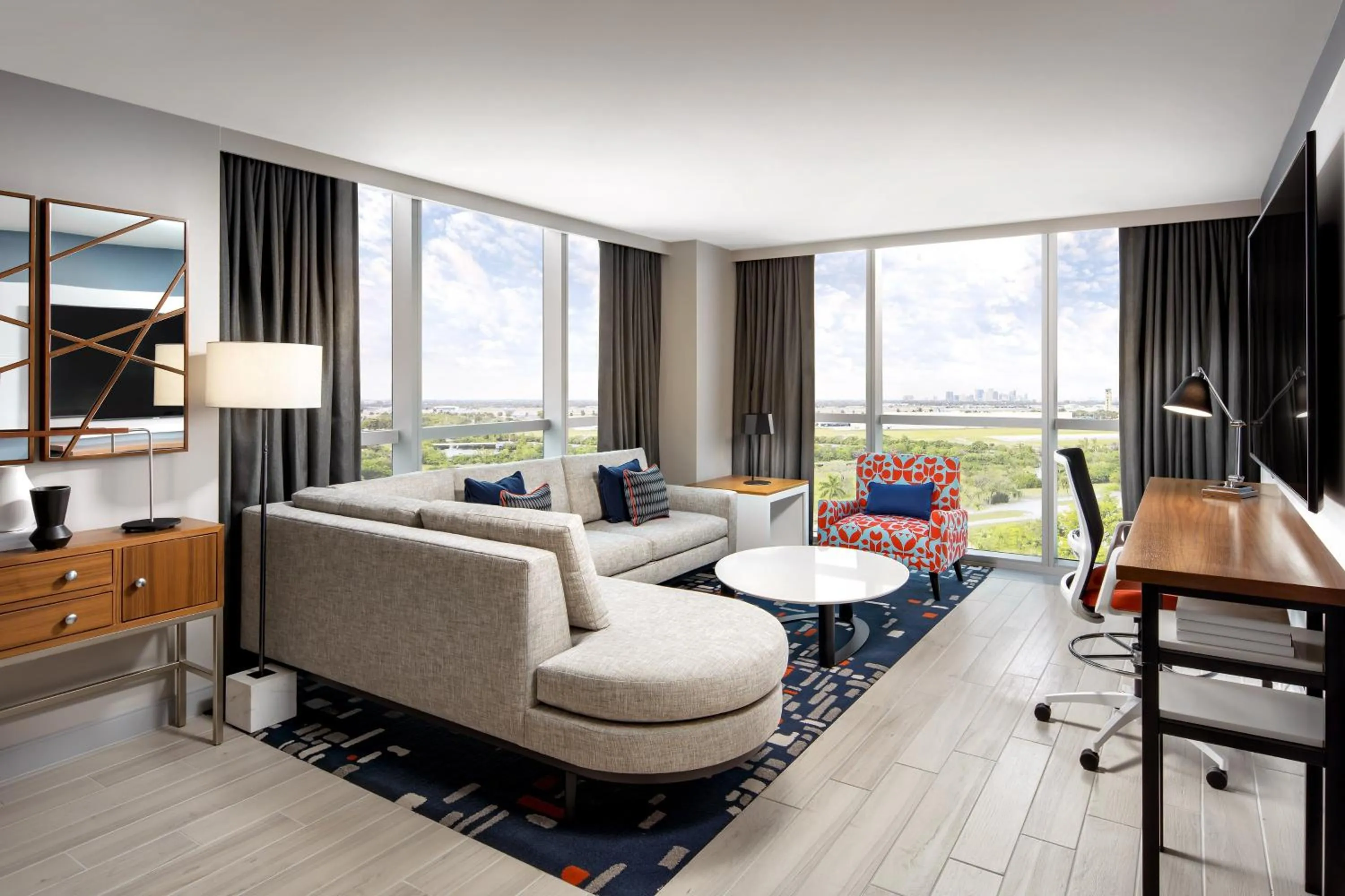 Living room in Le Meridien Dania Beach at Fort Lauderdale Airport