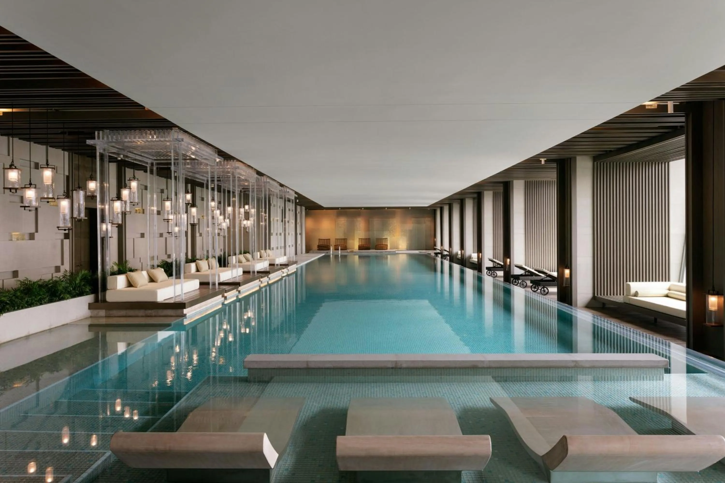 Swimming pool in JW Marriott Marquis Hotel Shanghai Pudong