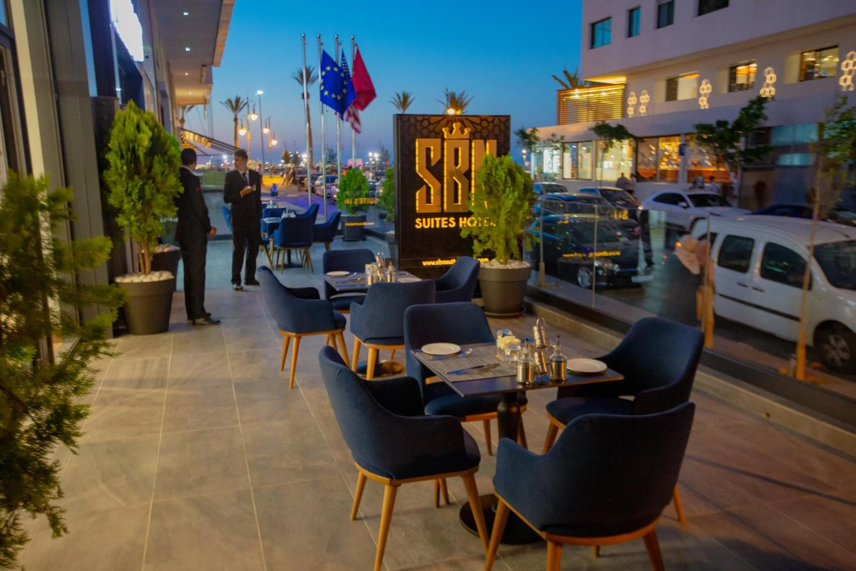 Seating area in SBN Suite Hôtel