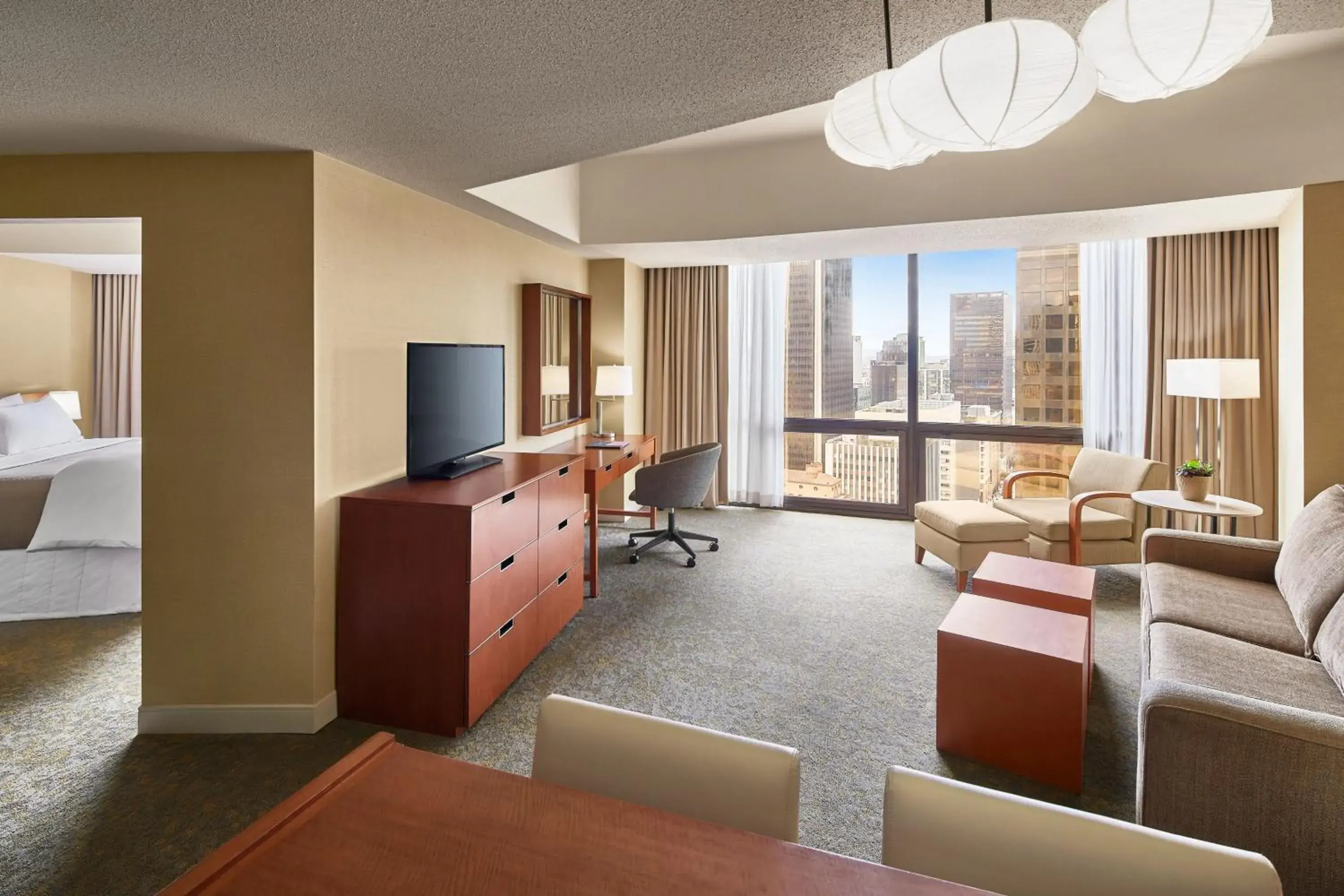 Redondo Suite, 1 Bedroom Suite, 1 King, Sofa bed, City view in The Westin Bonaventure Hotel & Suites, Los Angeles Redondo Suite, 1 Bedroom Suite, 1 King, Sofa bed, City view in The Westin Bonaventure Hotel & Suites, Los Angeles