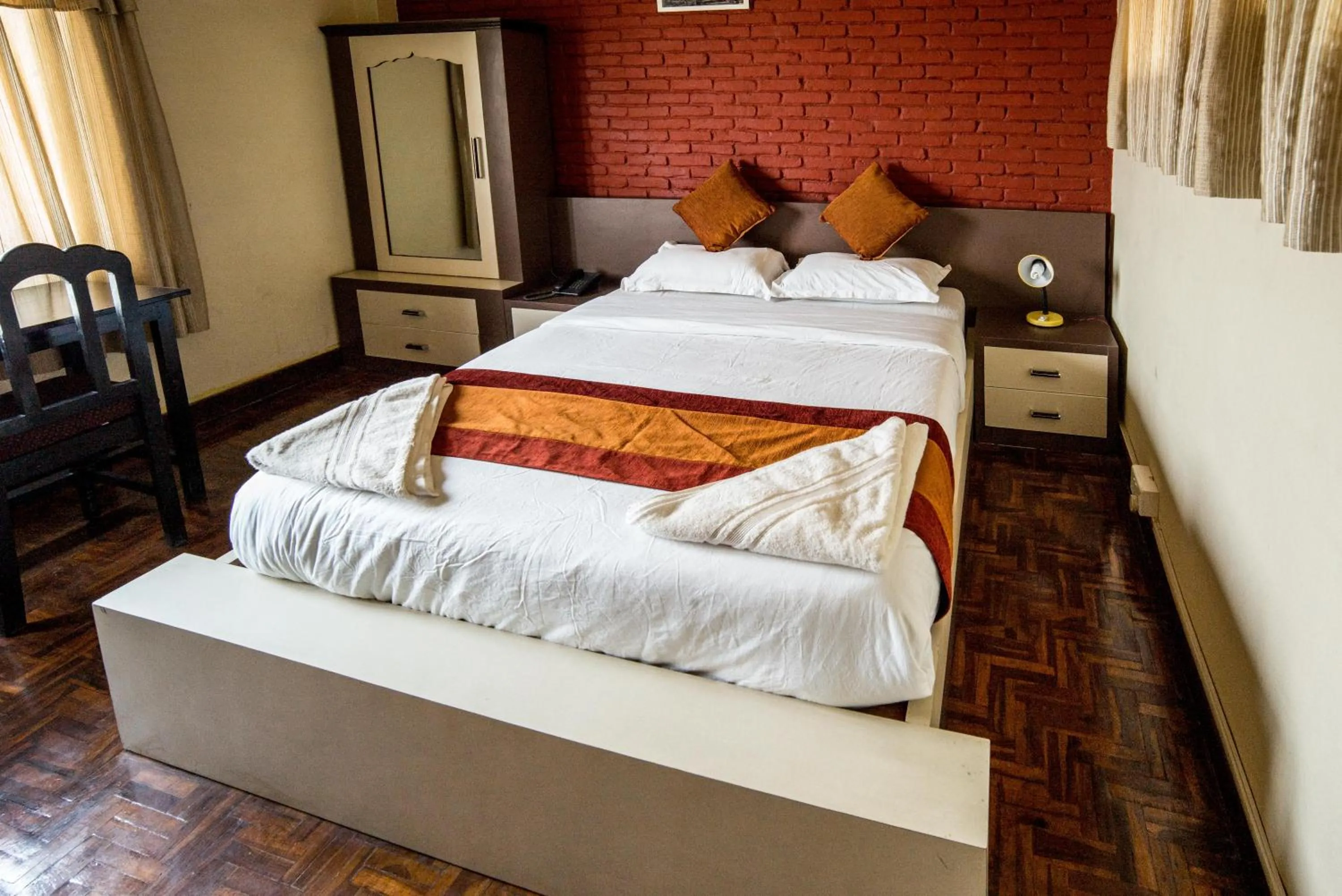Photo of the whole room, Bed in Planet Bhaktapur Hotel