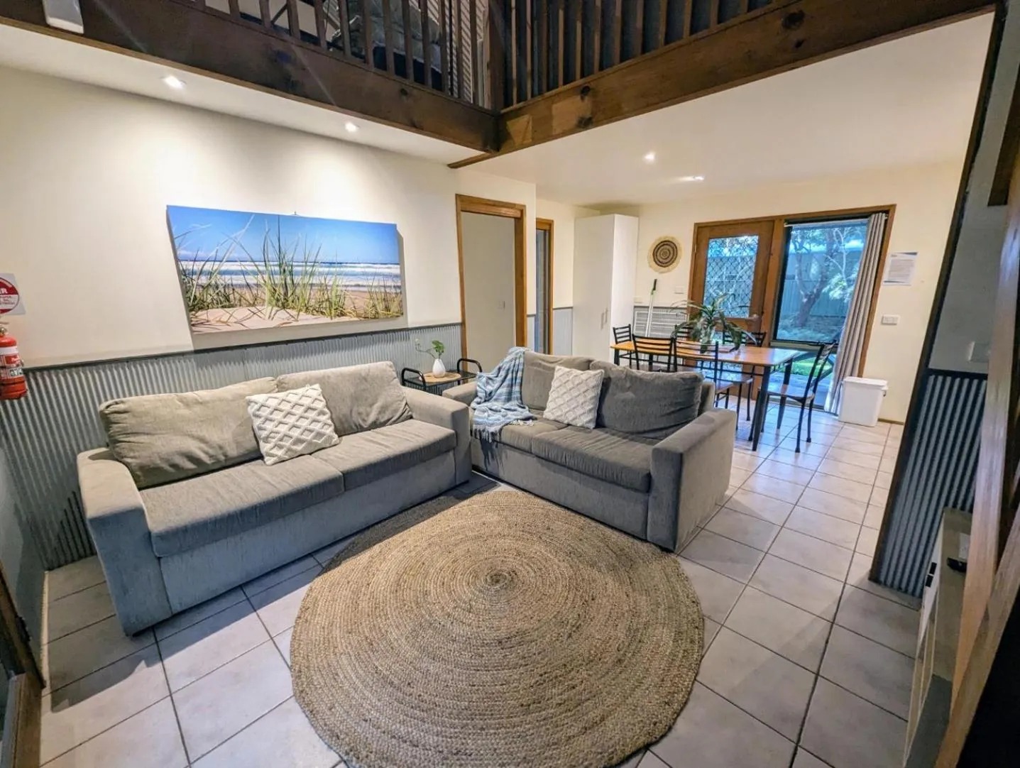 Living room in The Oasis at One Mile Beach