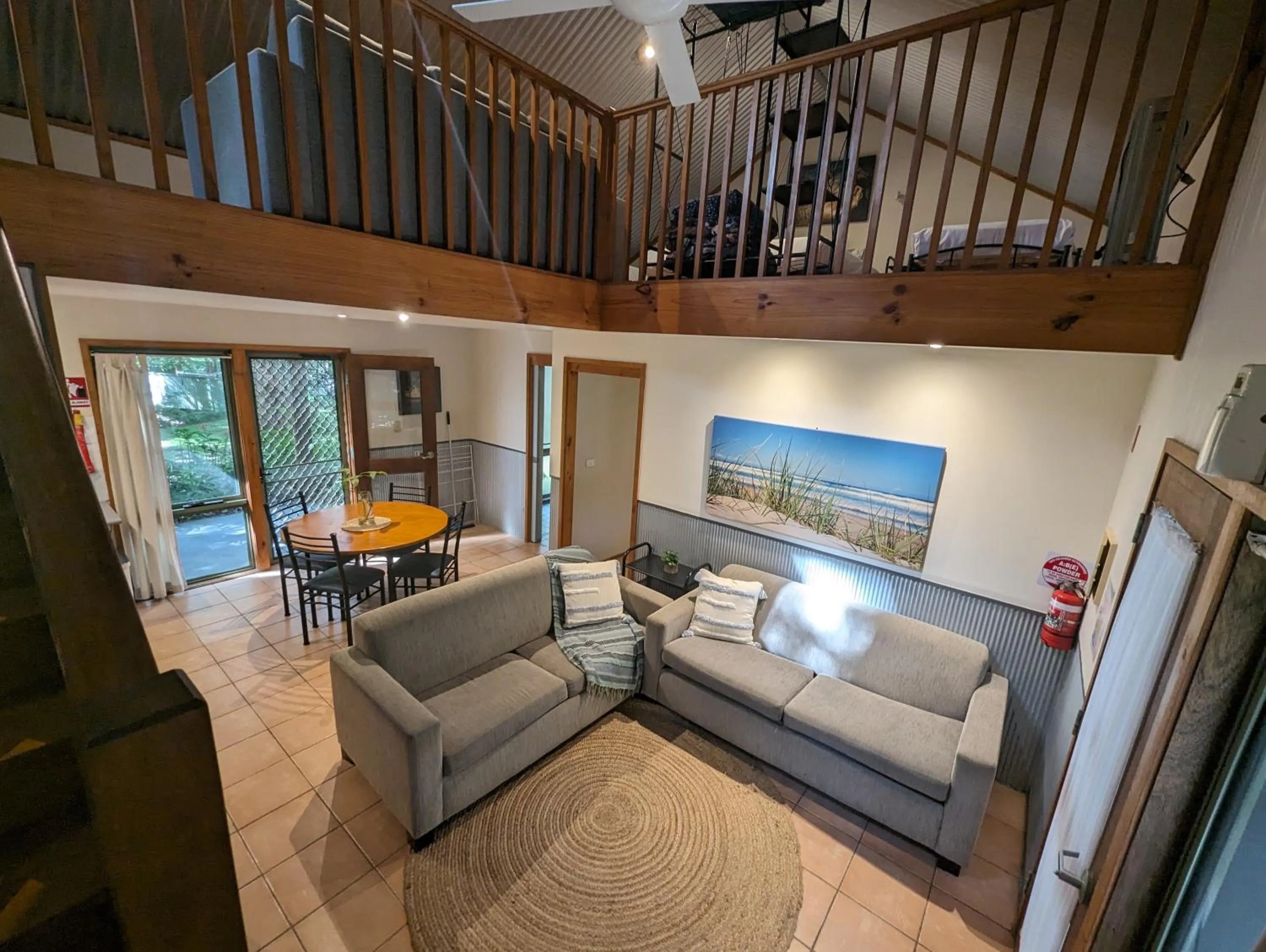 Living room in The Oasis at One Mile Beach