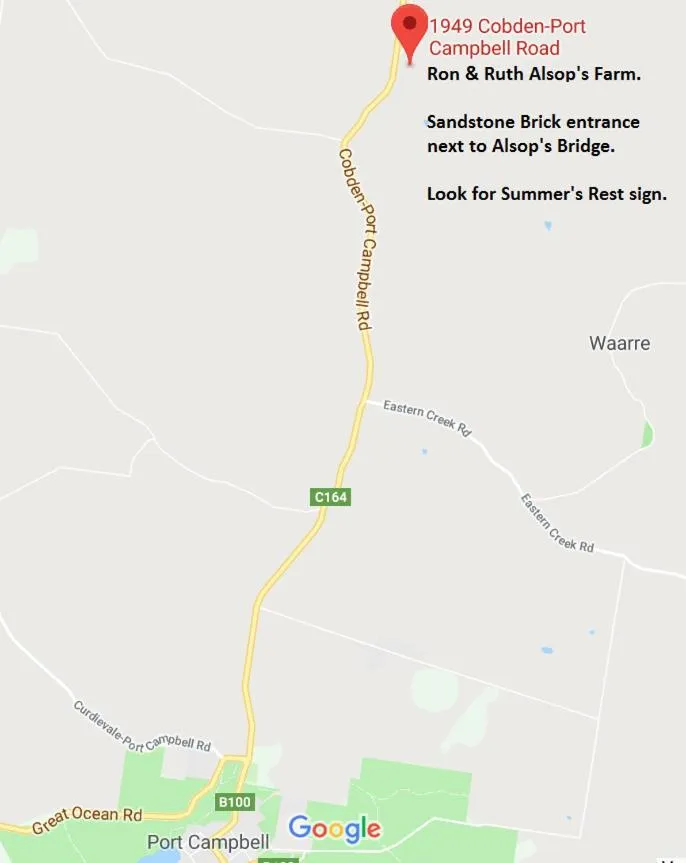 Text overlay in Summers Rest Units