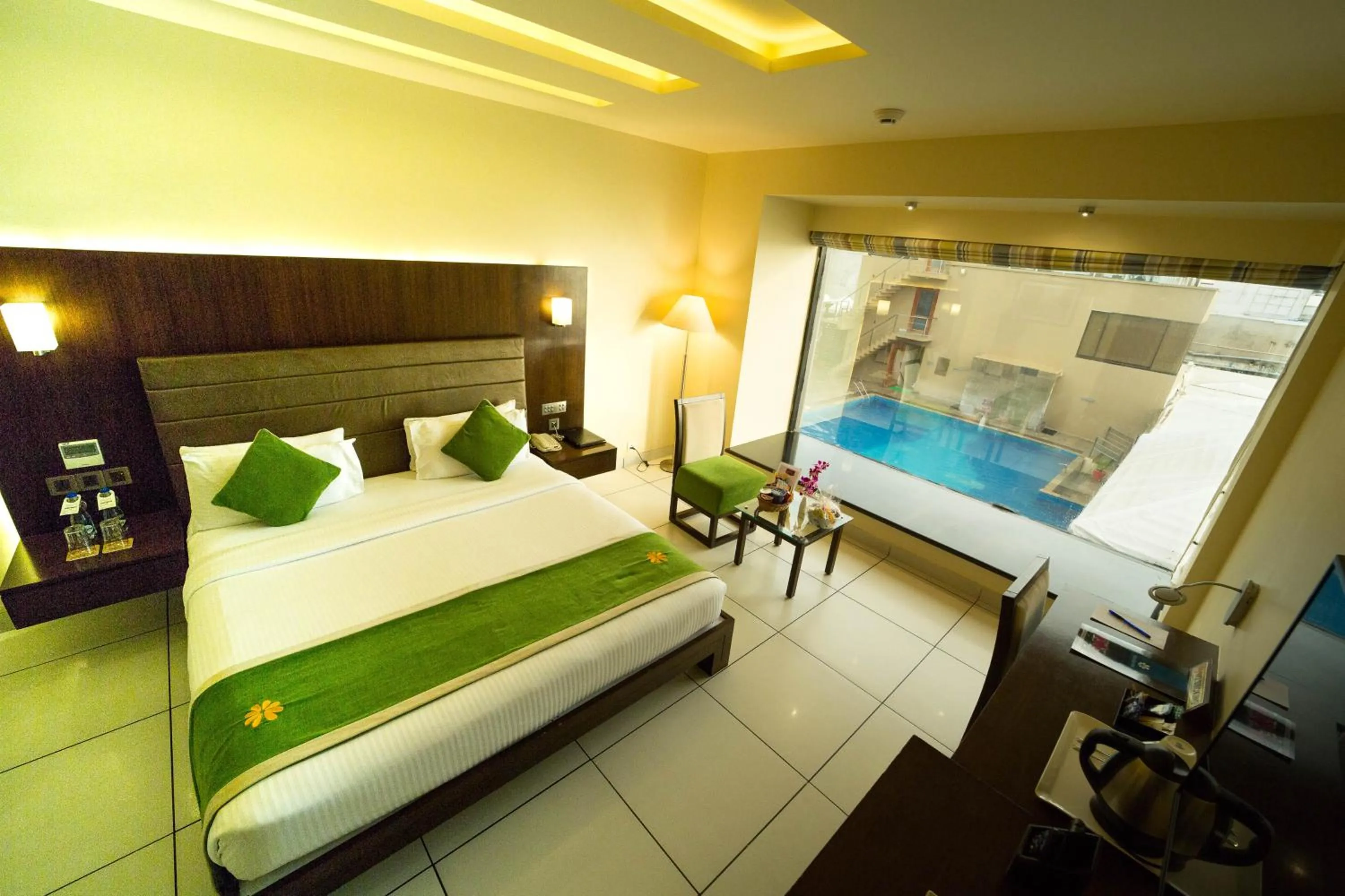 Bed in The Gold Beach Resort