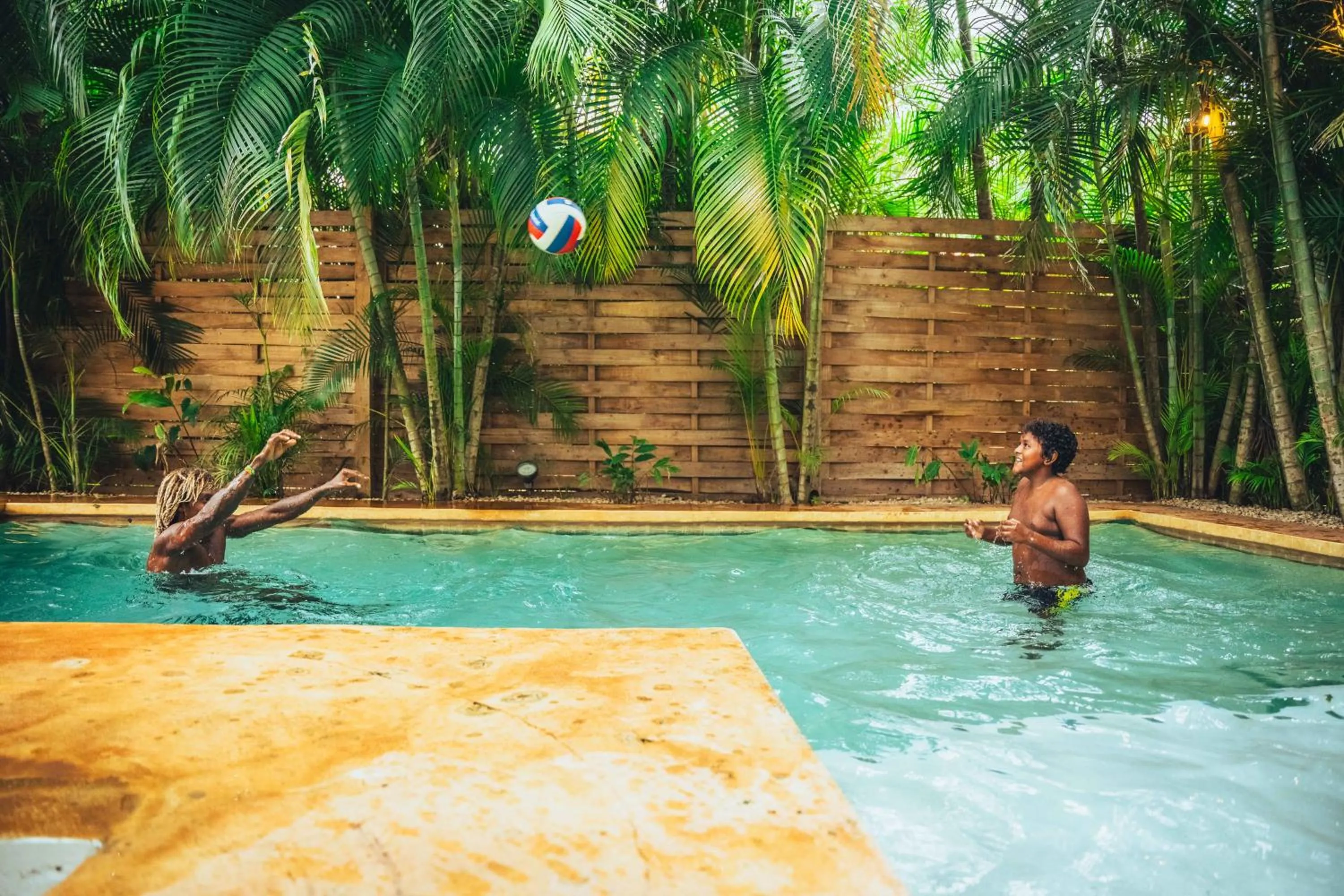 Swimming pool in Cafe Playa Negra Hotel