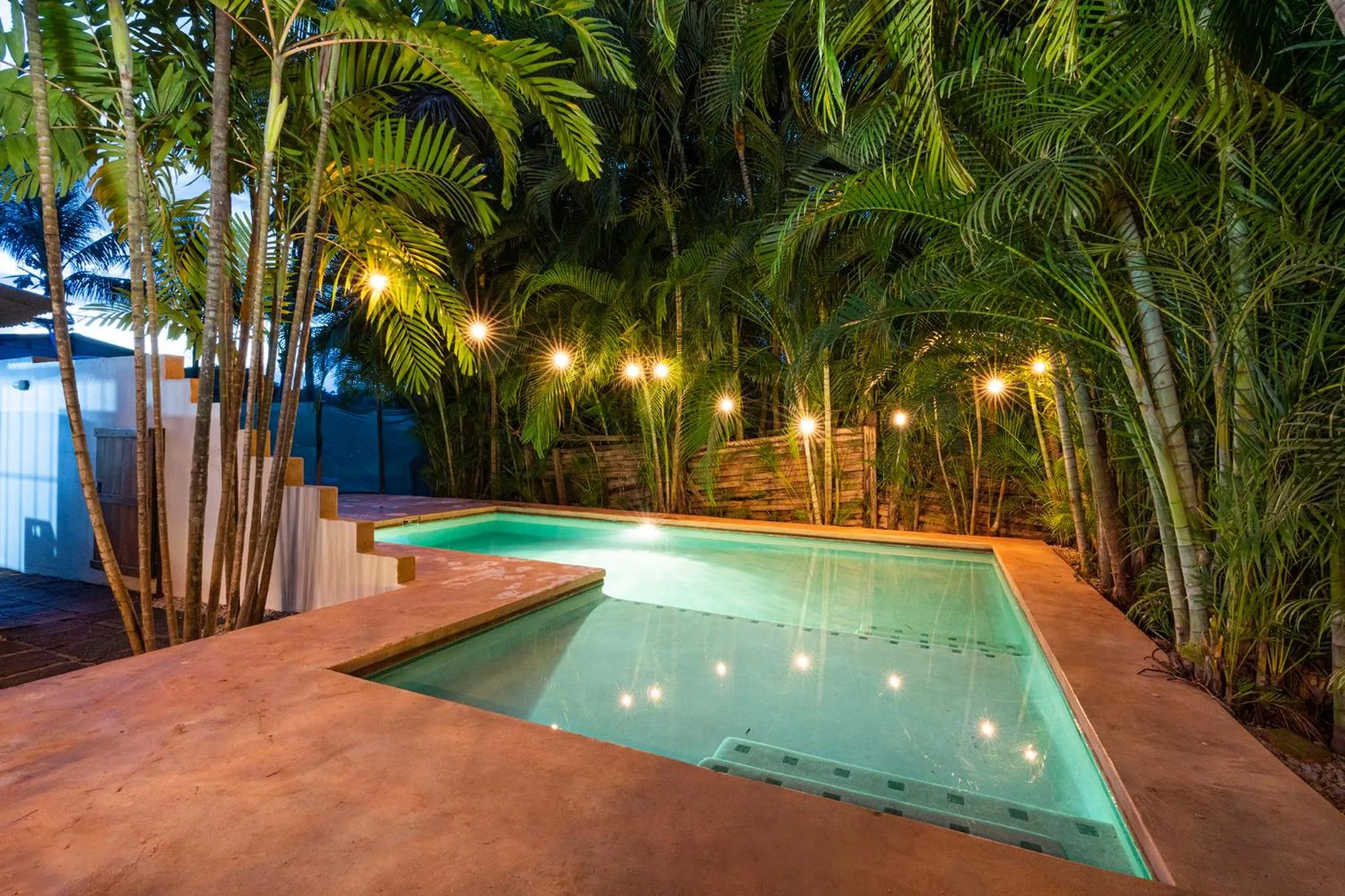 Night in Cafe Playa Negra Hotel