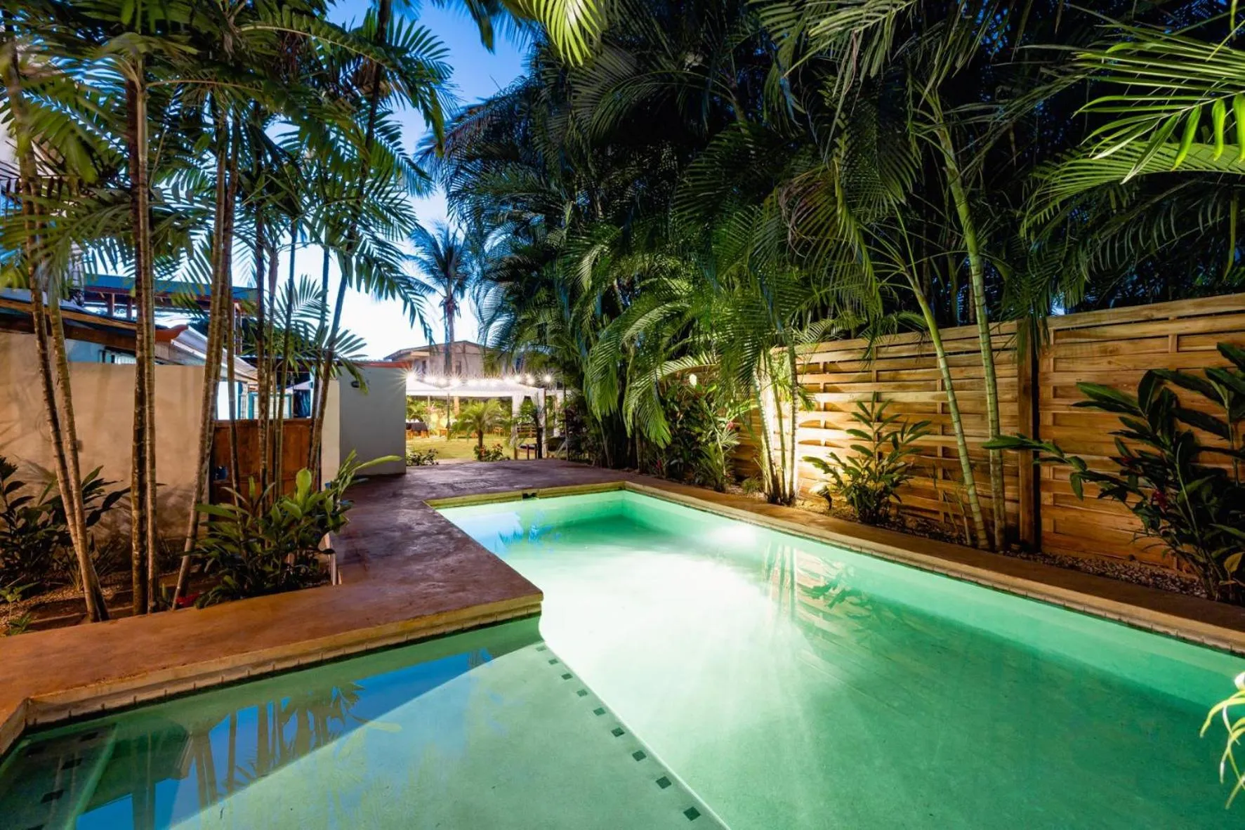 Garden in Cafe Playa Negra Hotel