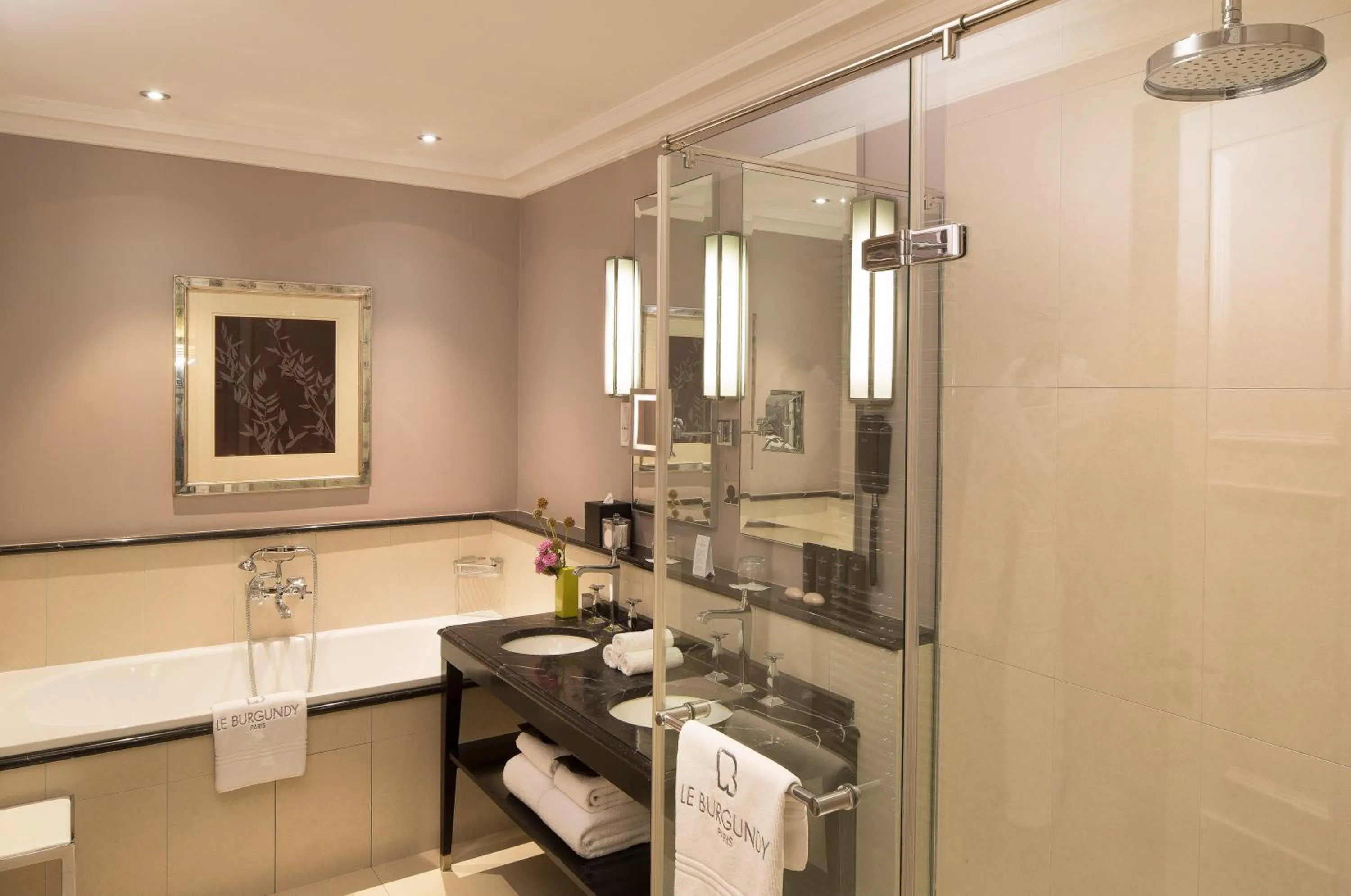 Bathroom in Le Burgundy Paris