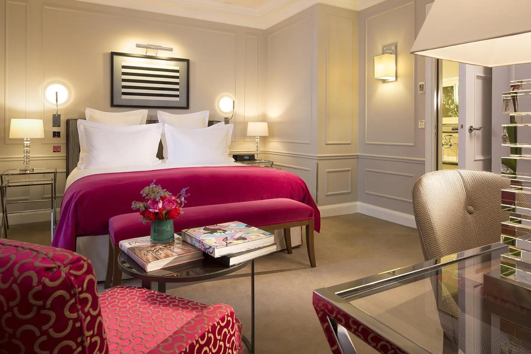 Bed in Le Burgundy Paris