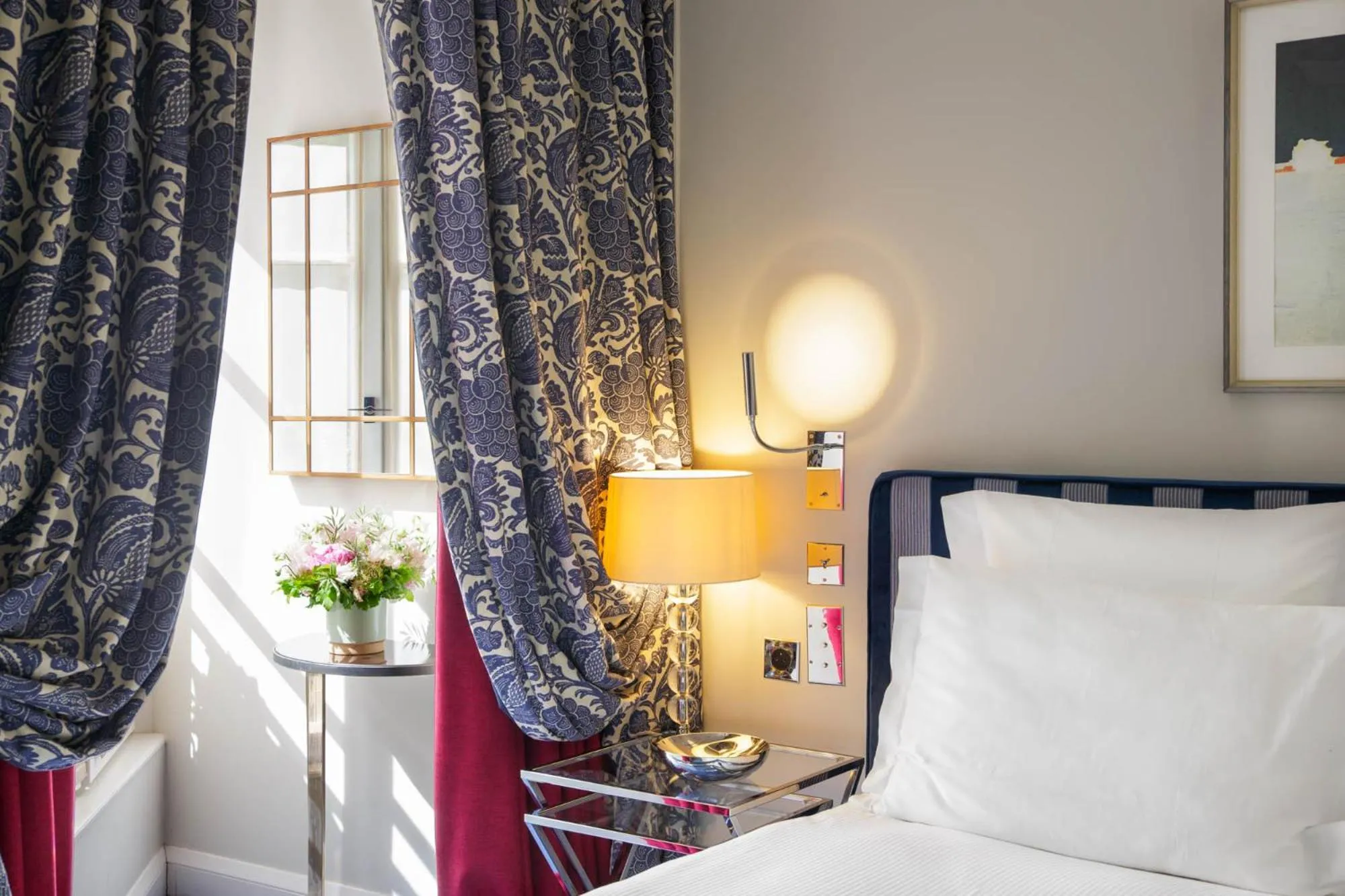 Decorative detail, Bed in Le Burgundy Paris