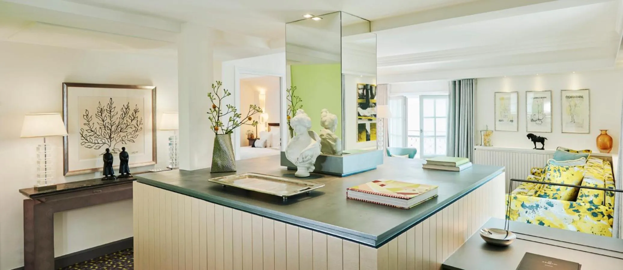 Seating area in Le Burgundy Paris