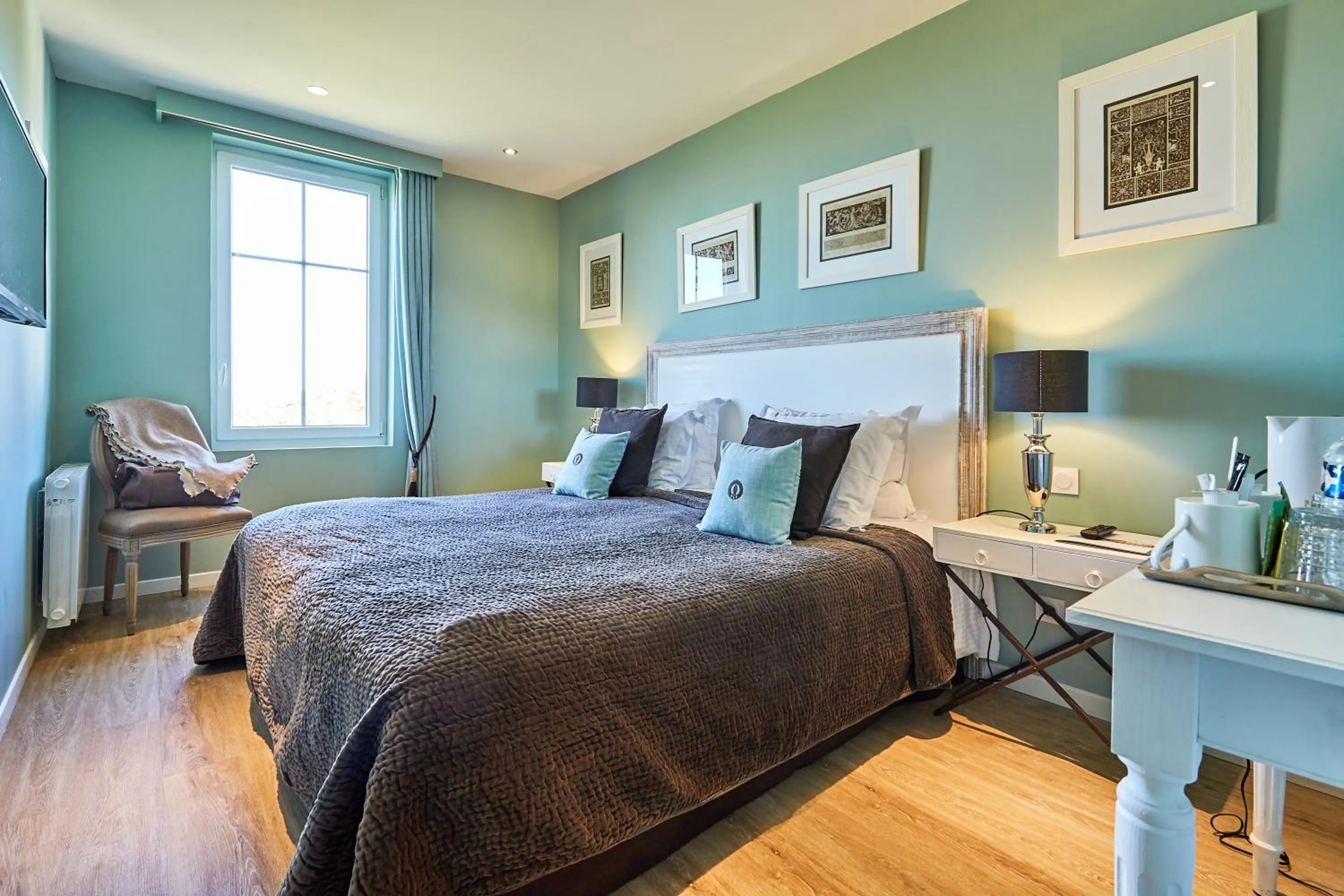 Bed in Les Villas d'Arromanches, Teritoria