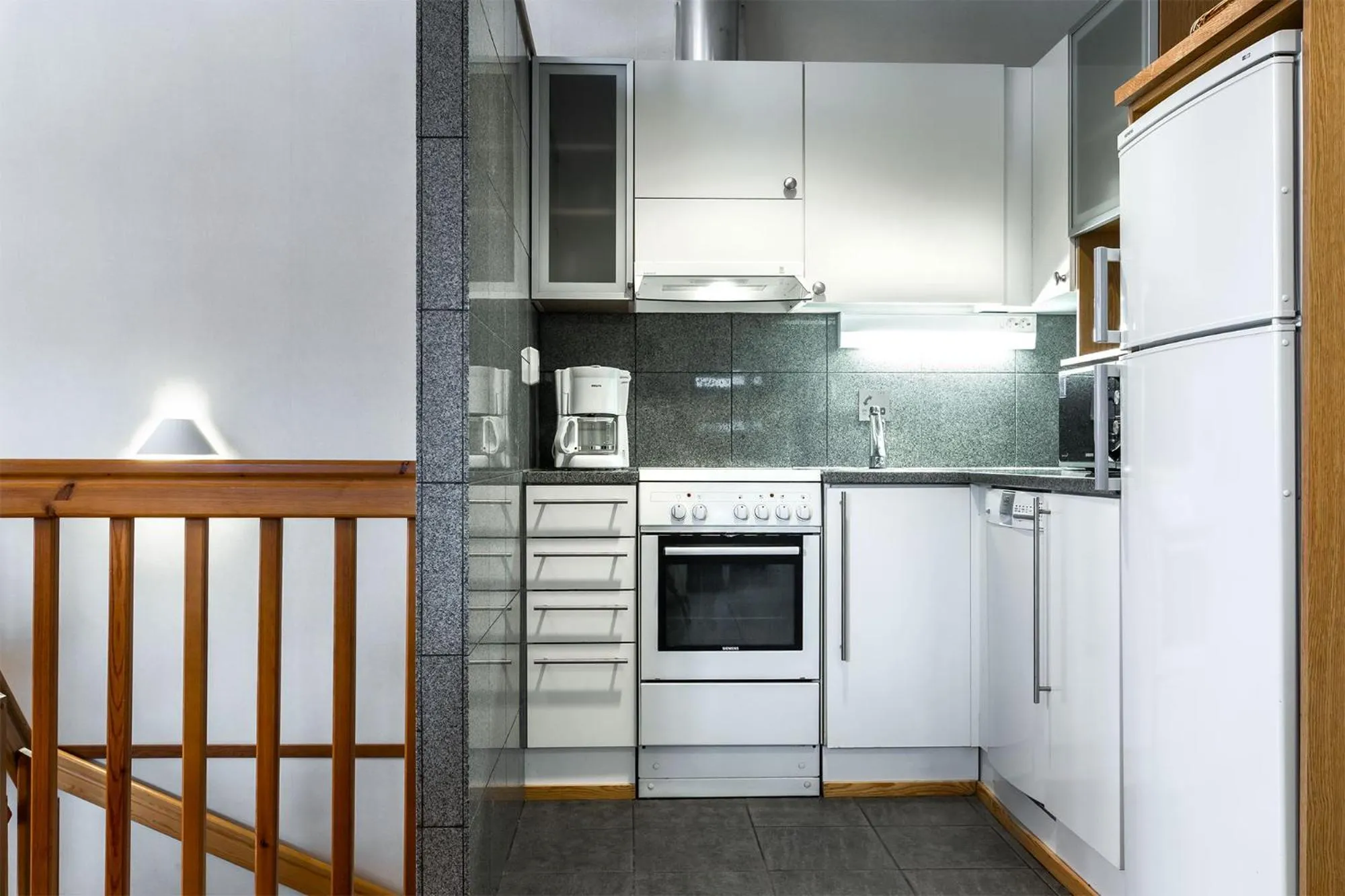 Kitchen or kitchenette in Imatran Kylpylä Spa Apartments