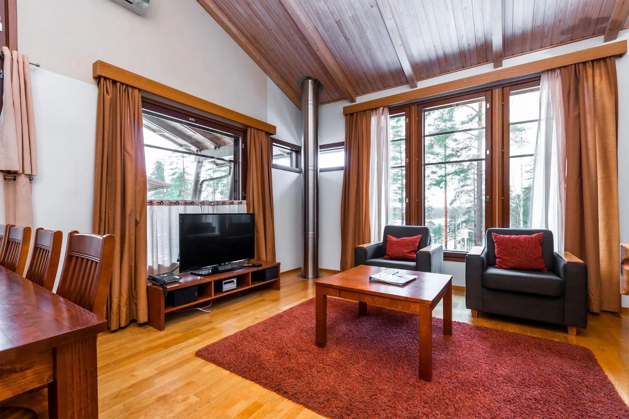 Living room in Imatran Kylpylä Spa Apartments