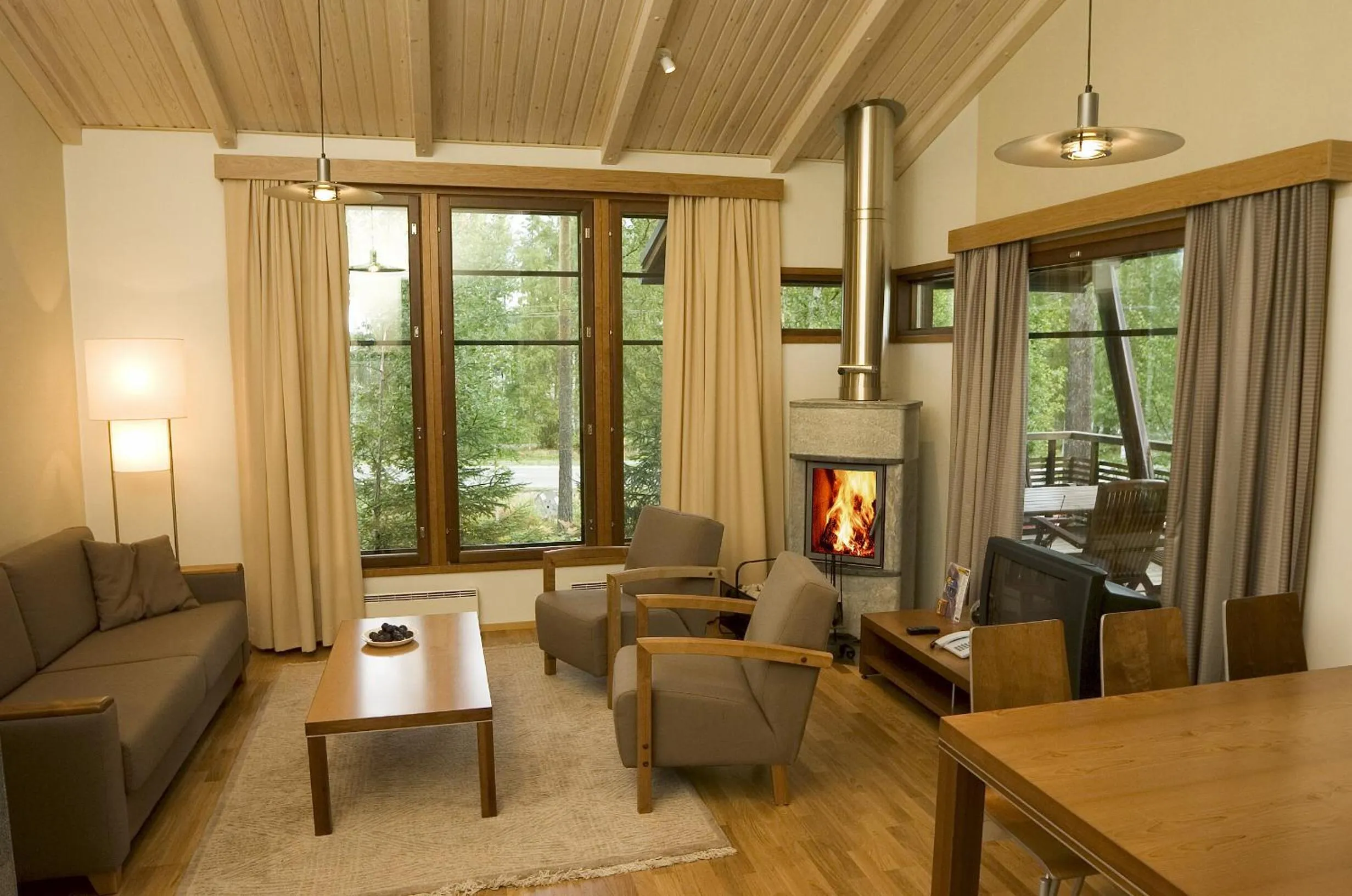 Living room in Imatran Kylpylä Spa Apartments