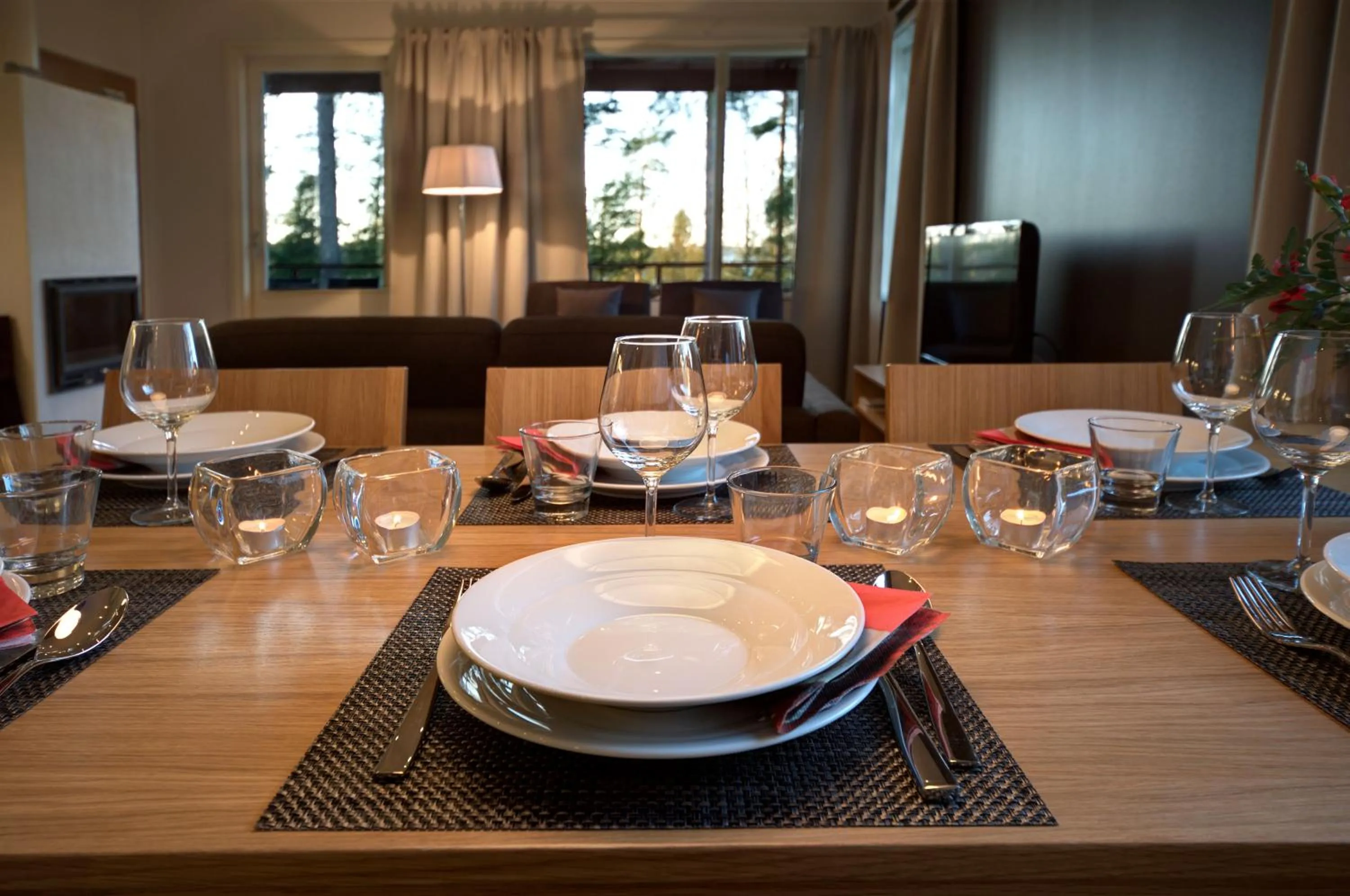 Dining area in Imatran Kylpylä Spa Apartments