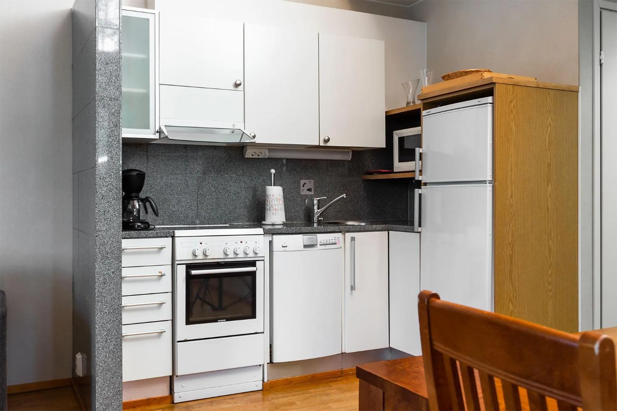 Kitchen or kitchenette in Imatran Kylpylä Spa Apartments