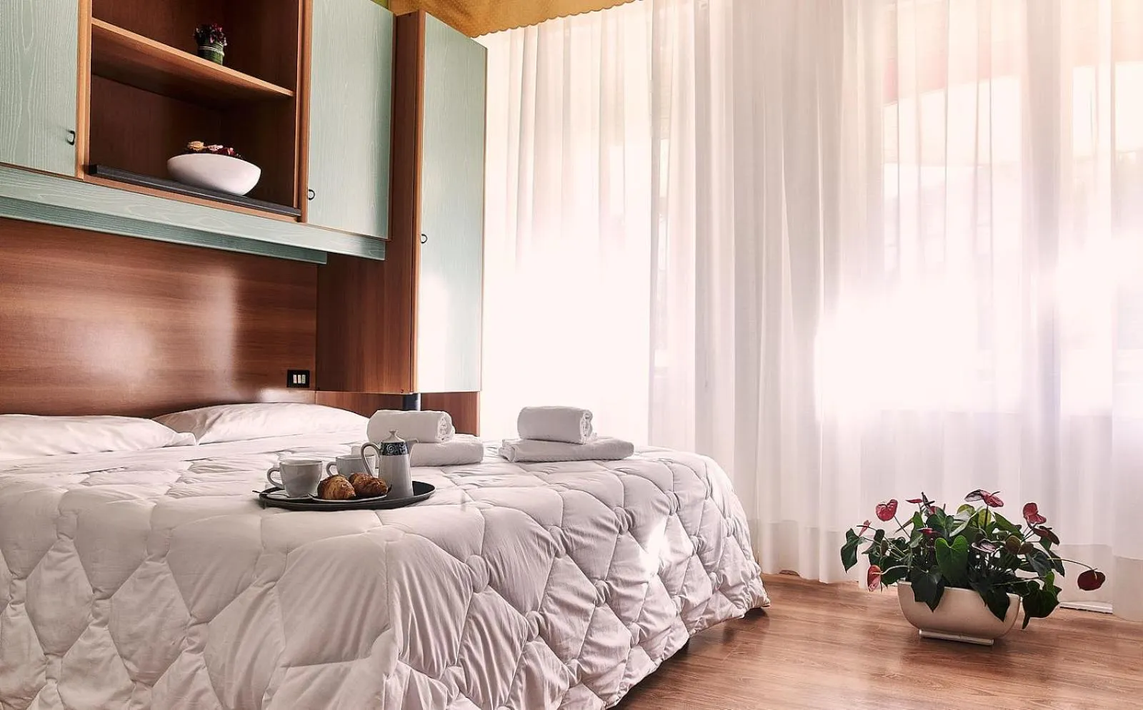 Bed in Hotel Villa Roma