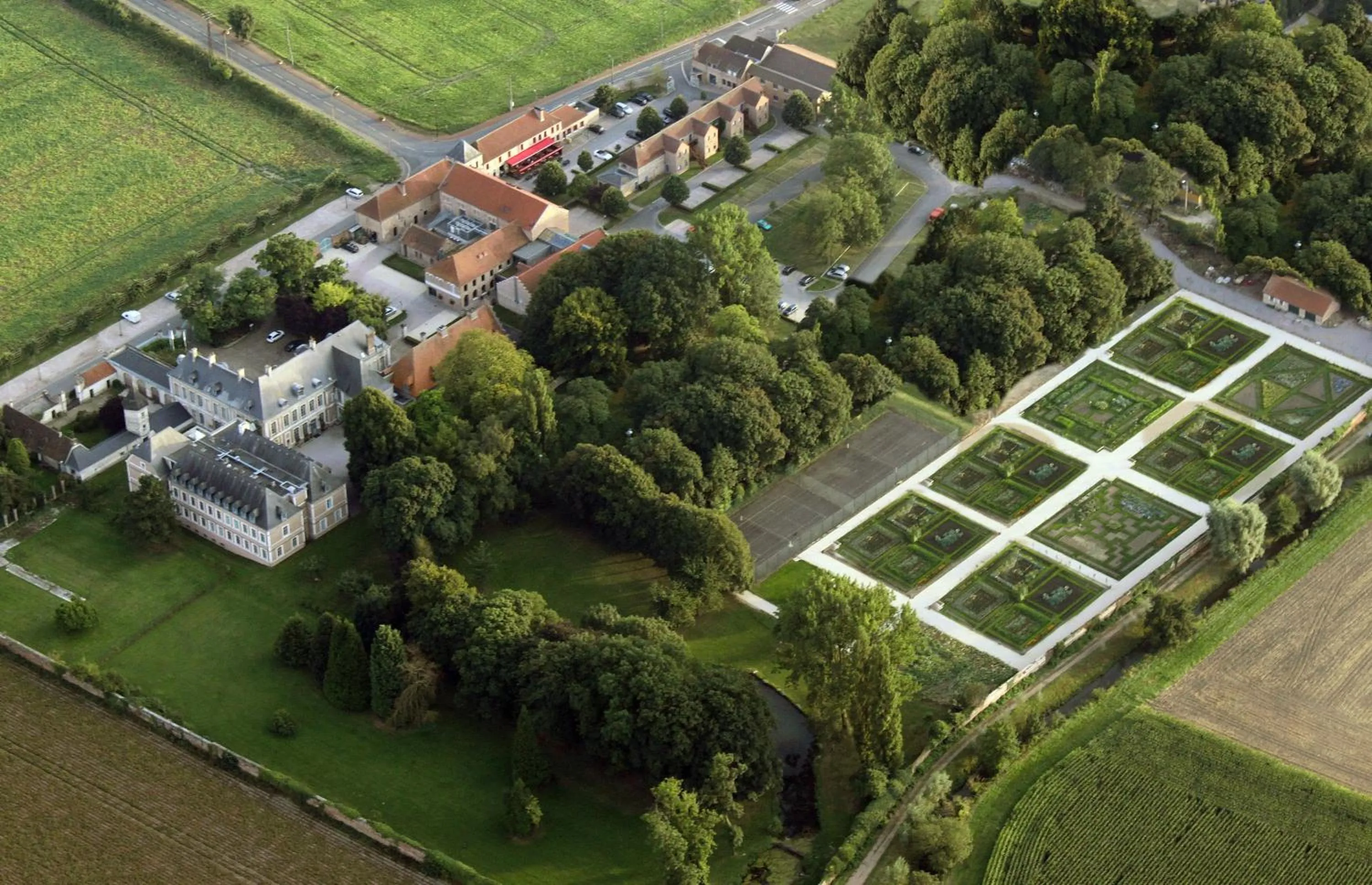 Bird's eye view in La Chartreuse Du Val Saint Esprit