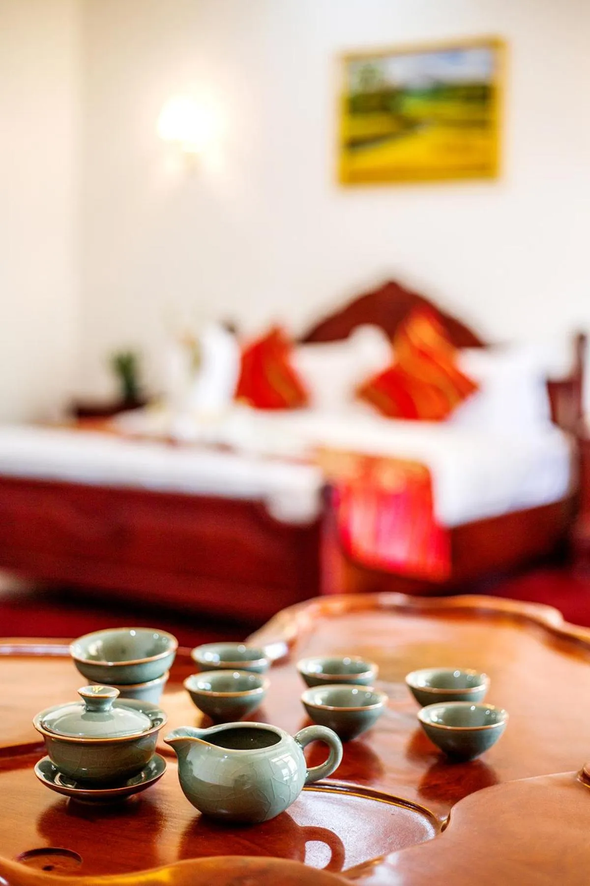 Coffee/tea facilities, Bed in 36Manor International Sport Hotel