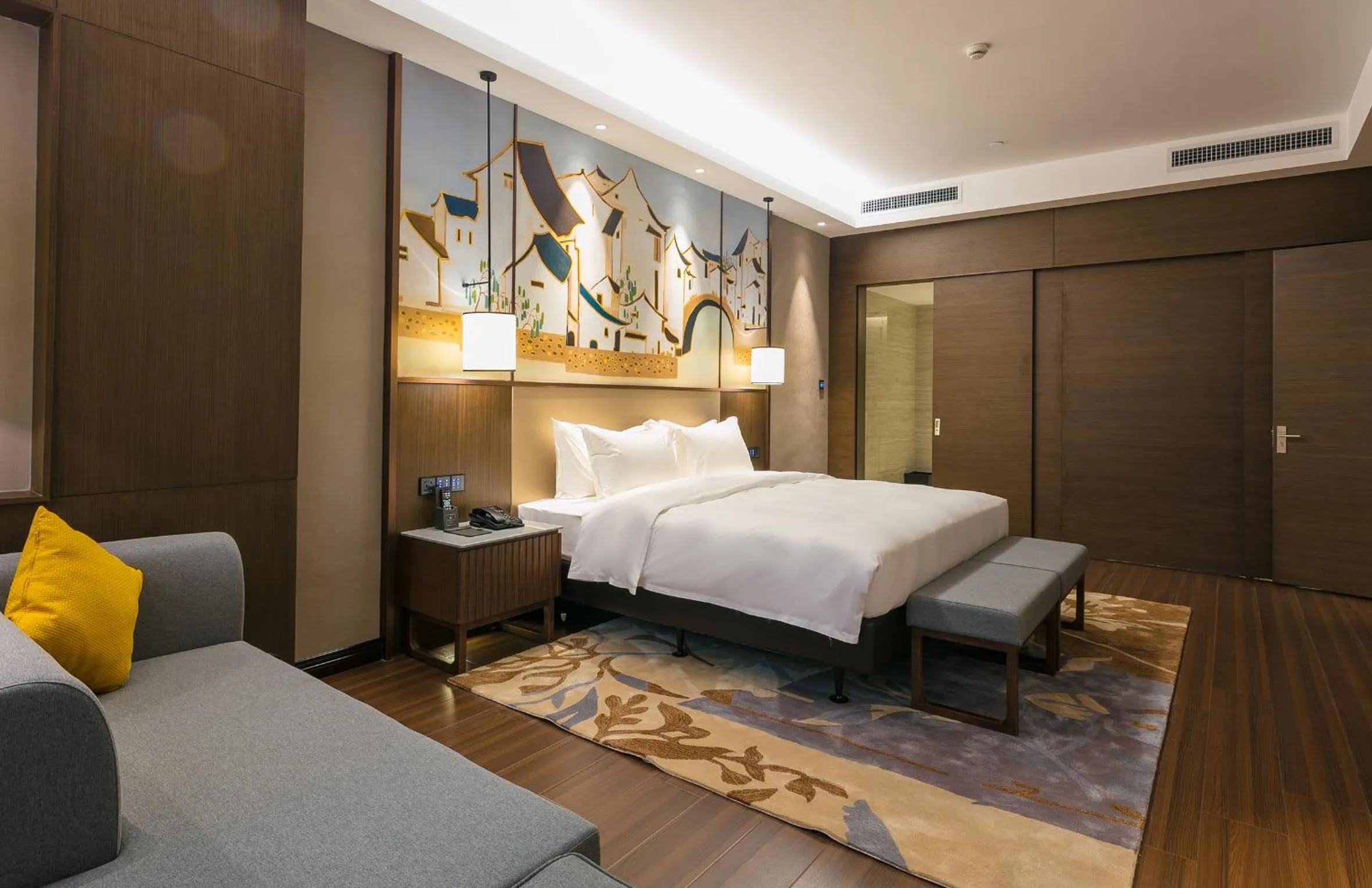 Bed in Millennium Resort Wuyishan