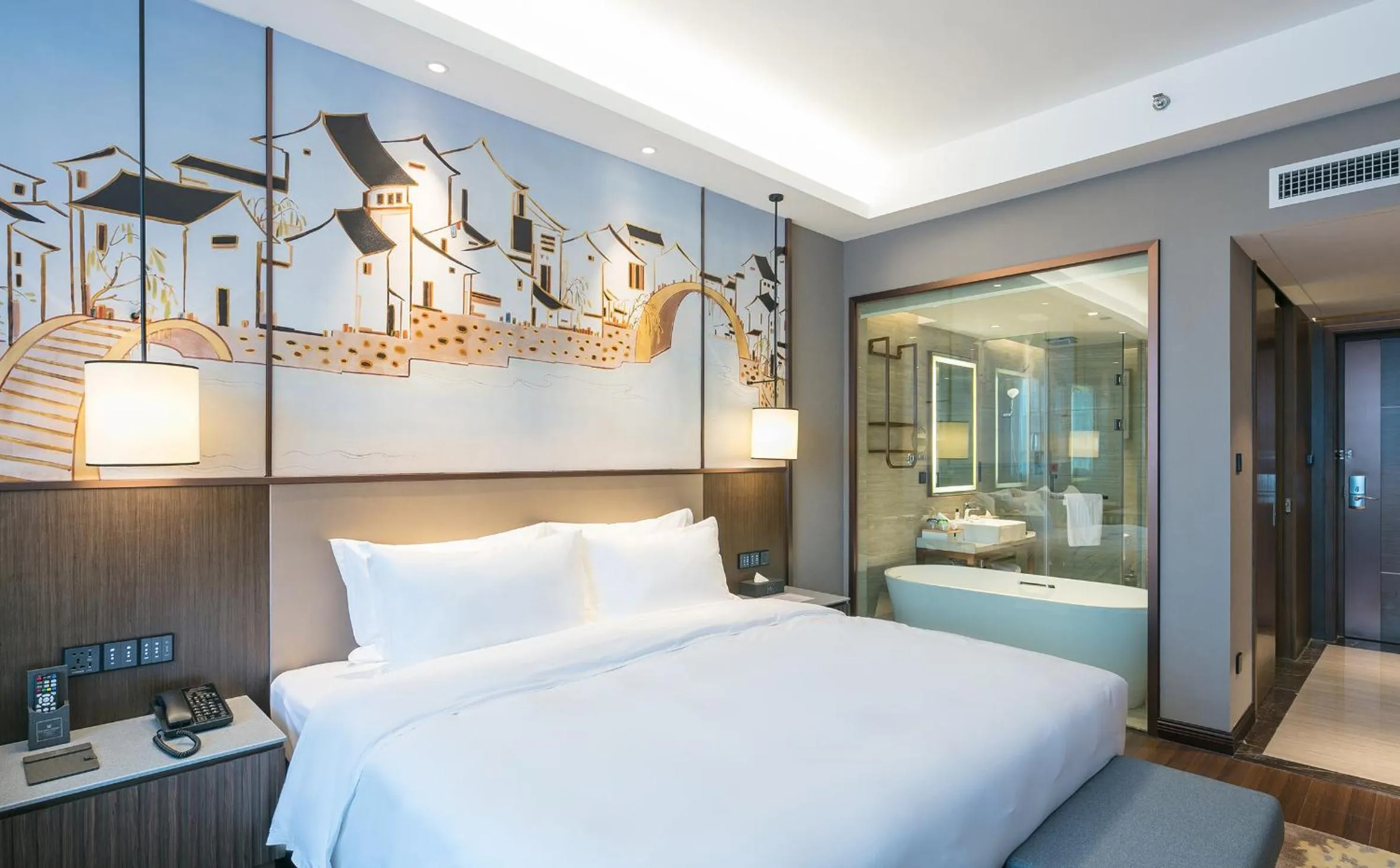 Bed in Millennium Resort Wuyishan