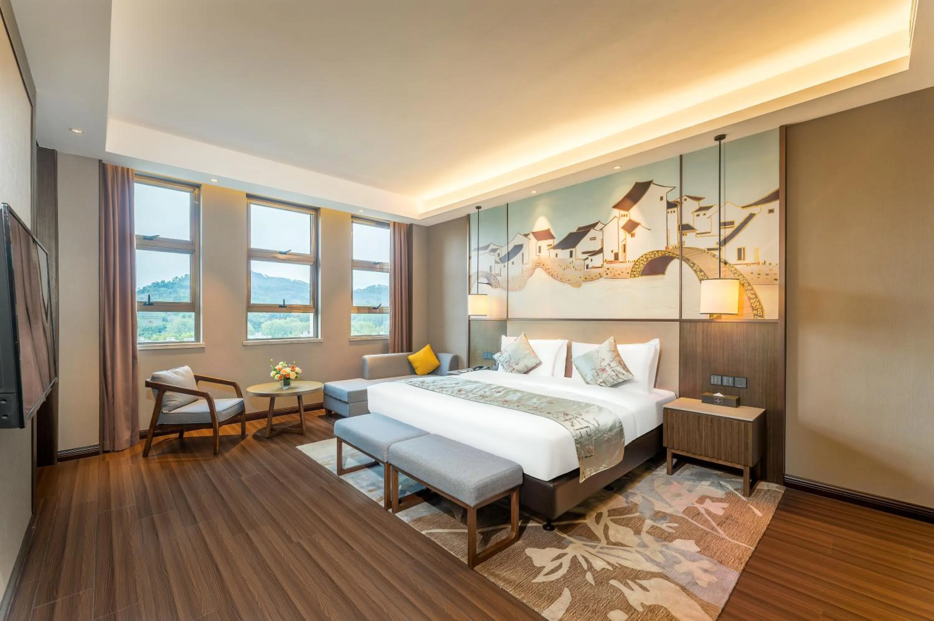 Bed in Millennium Resort Wuyishan