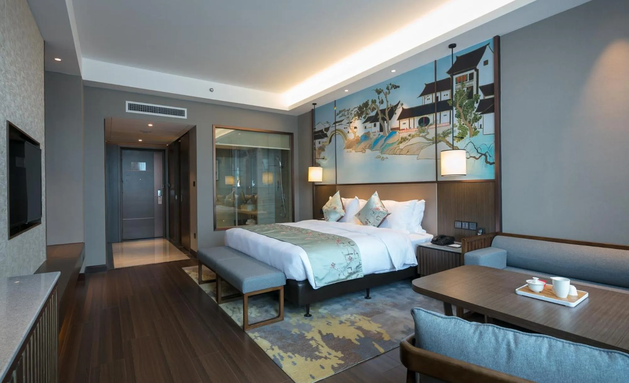 Bed in Millennium Resort Wuyishan