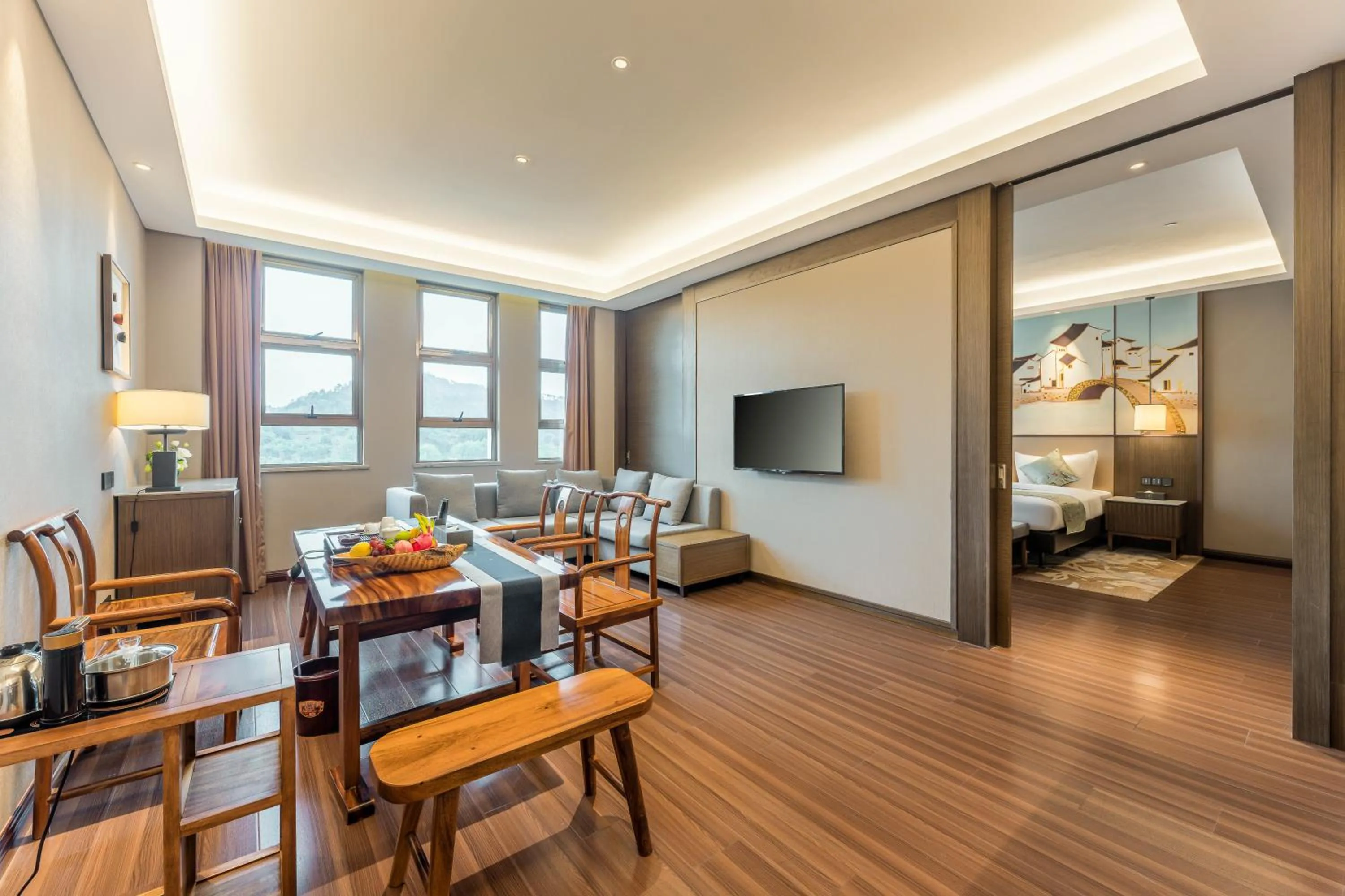 Bed in Millennium Resort Wuyishan