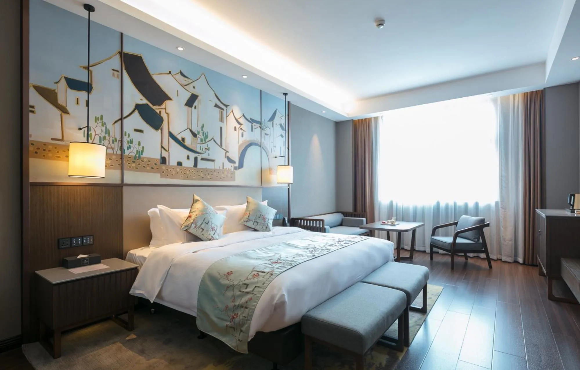 Bed in Millennium Resort Wuyishan