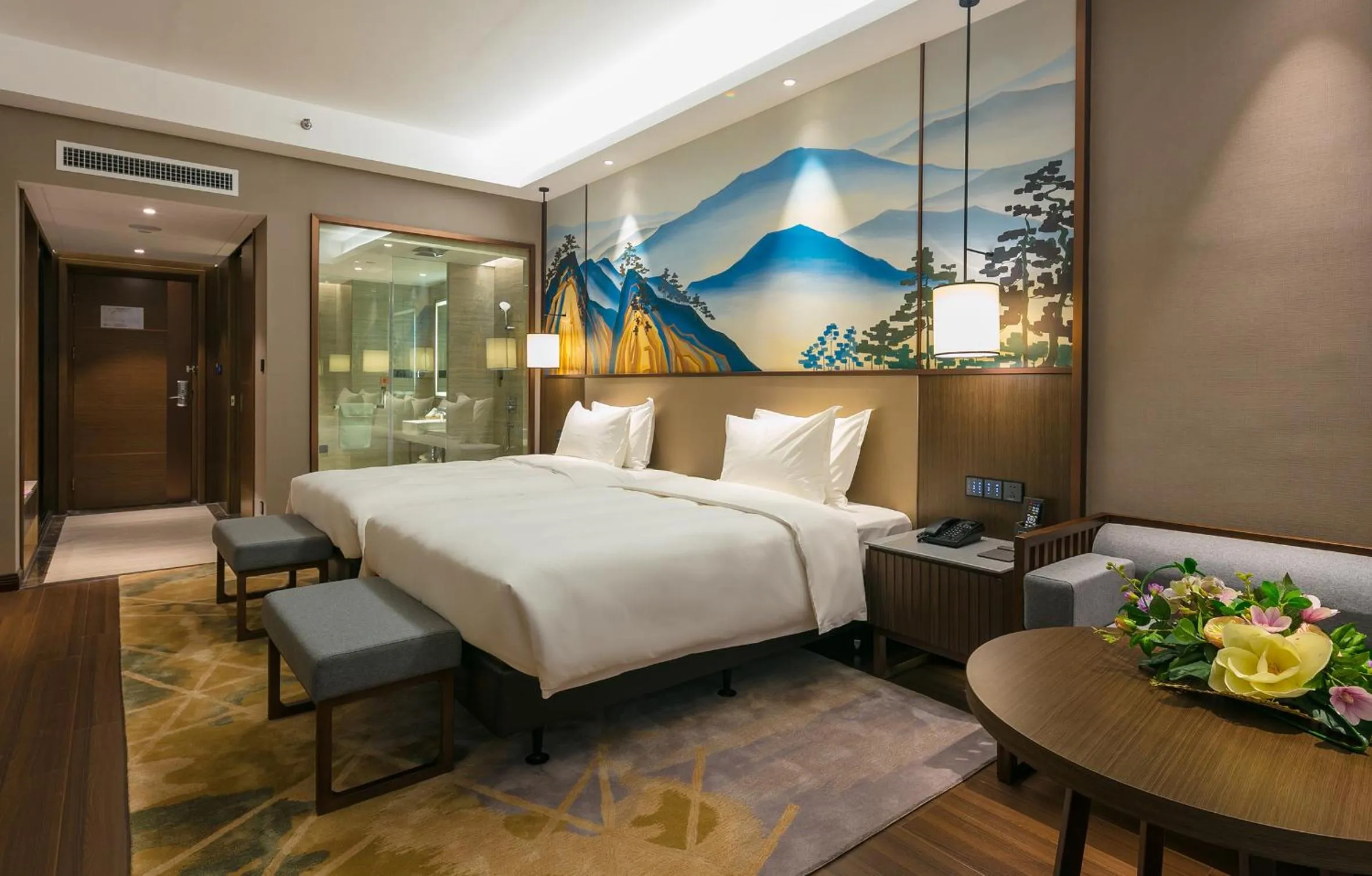 Bed in Millennium Resort Wuyishan