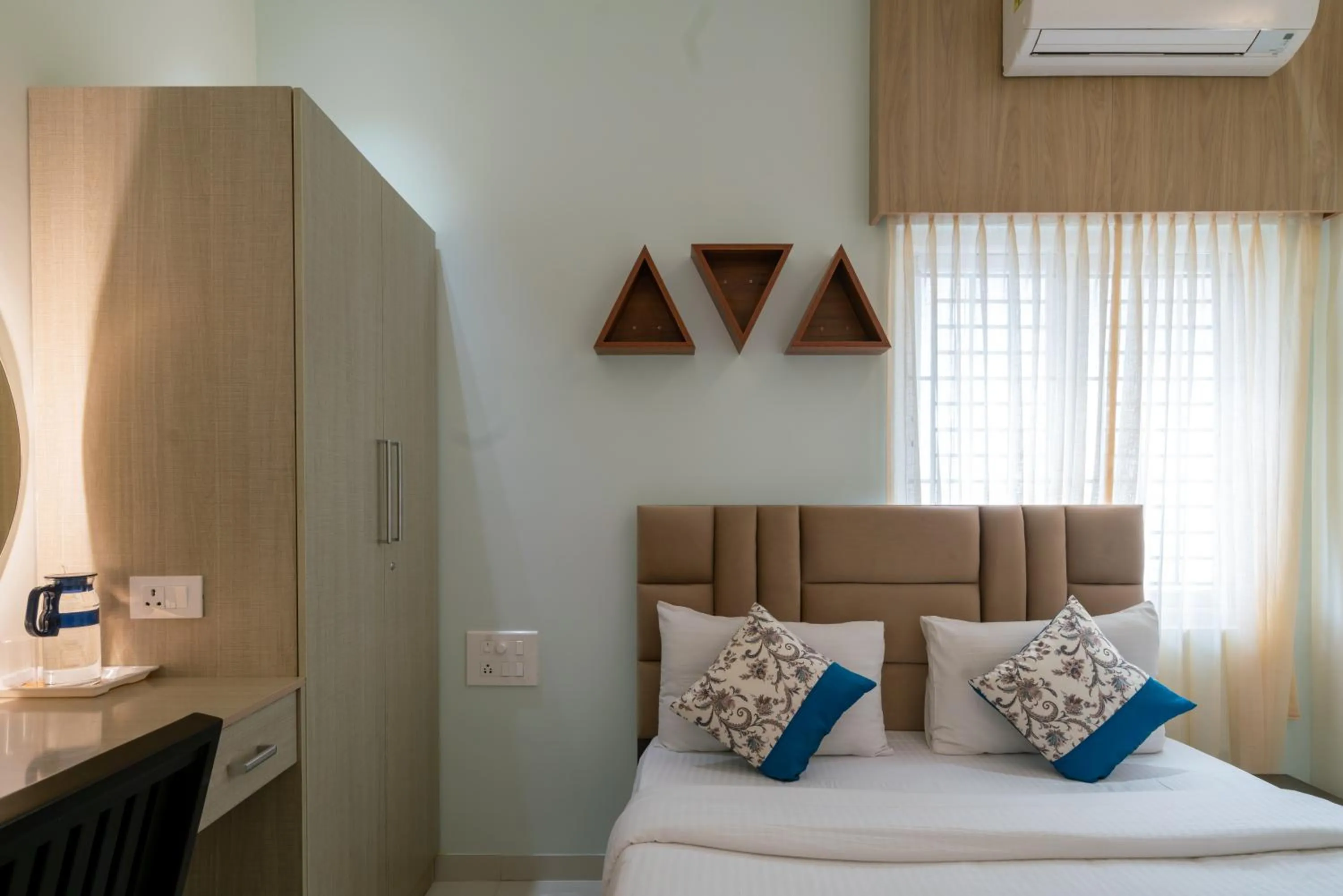 wardrobe, Bed in THE SURRYA MAX RESIDENCY